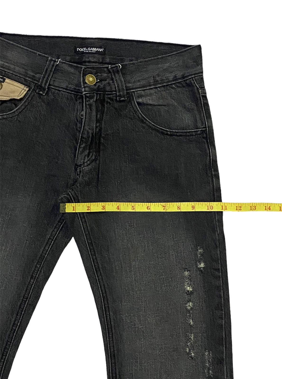 Dolce & Gabbana Dolce & Cabbana Ripped Distressed Denim Pants Size US 32 / EU 48 - 8 Thumbnail