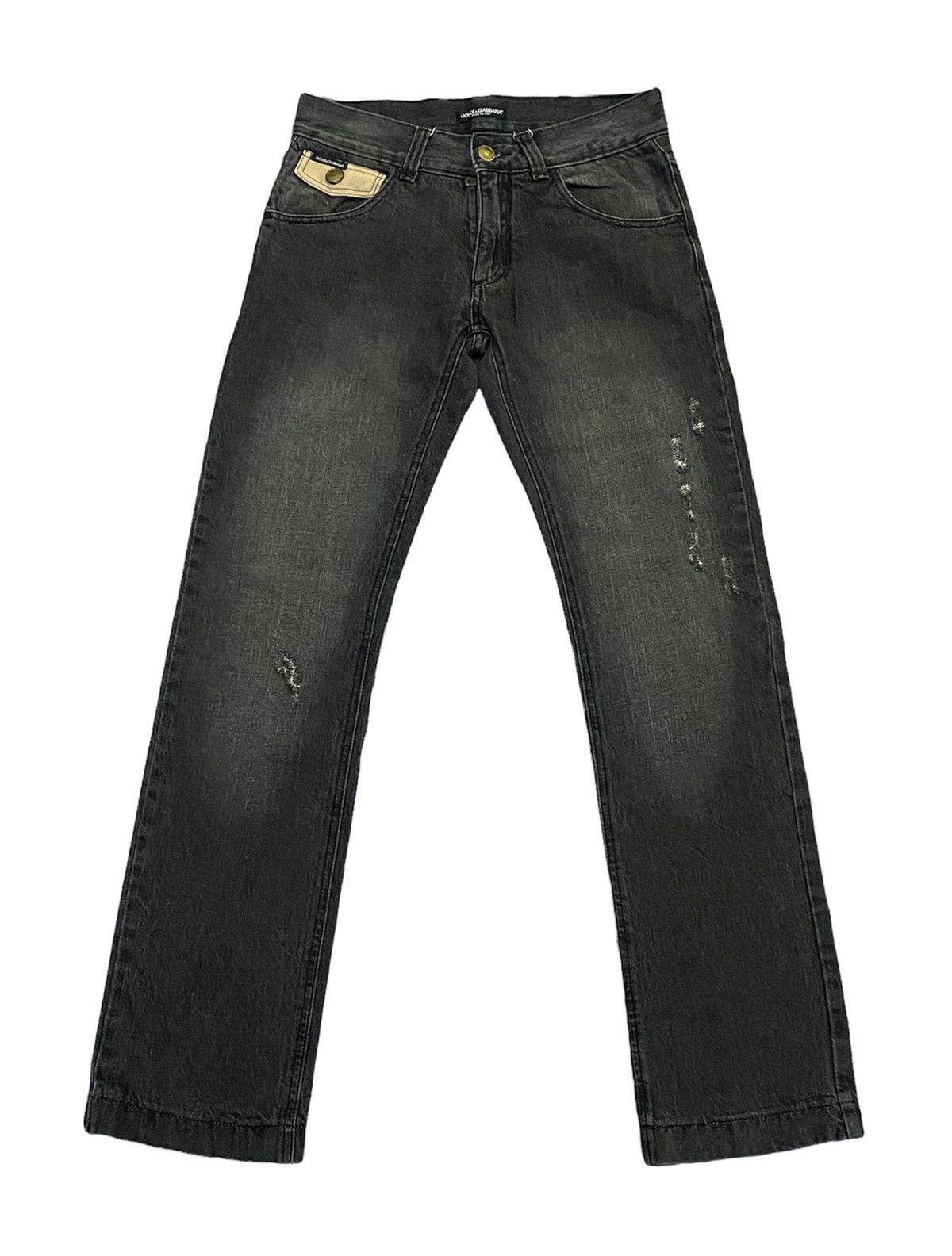 Dolce & Gabbana Dolce & Cabbana Ripped Distressed Denim Pants Size US 32 / EU 48 - 2 Thumbnail