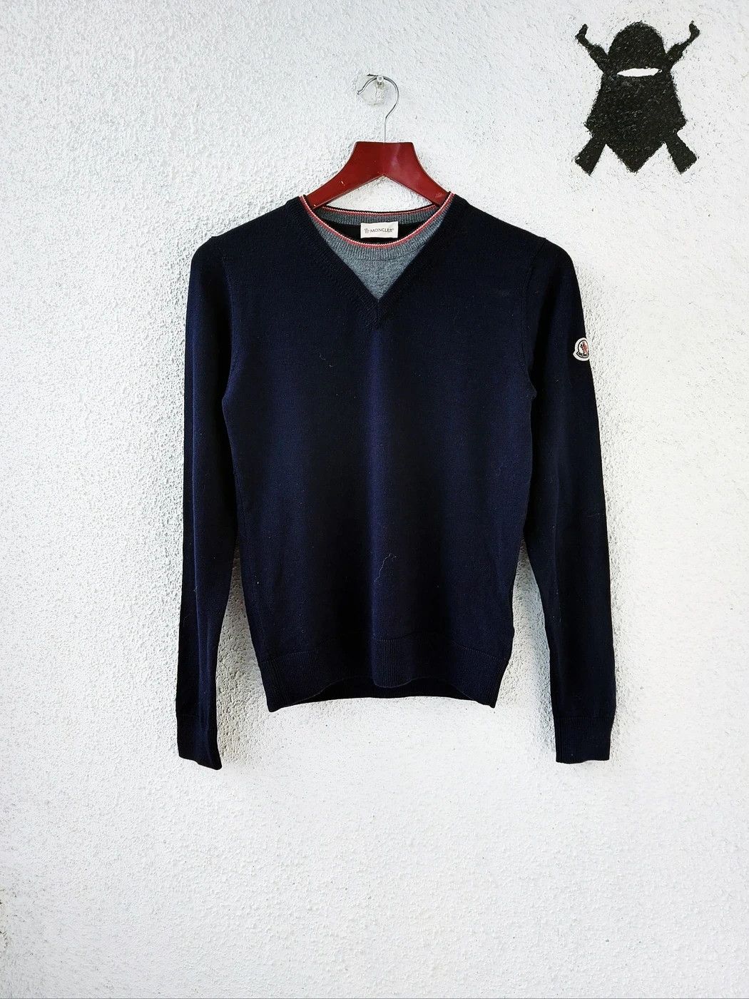 VINTAGE MONCLER WOOL SWEATER XS XSMALL