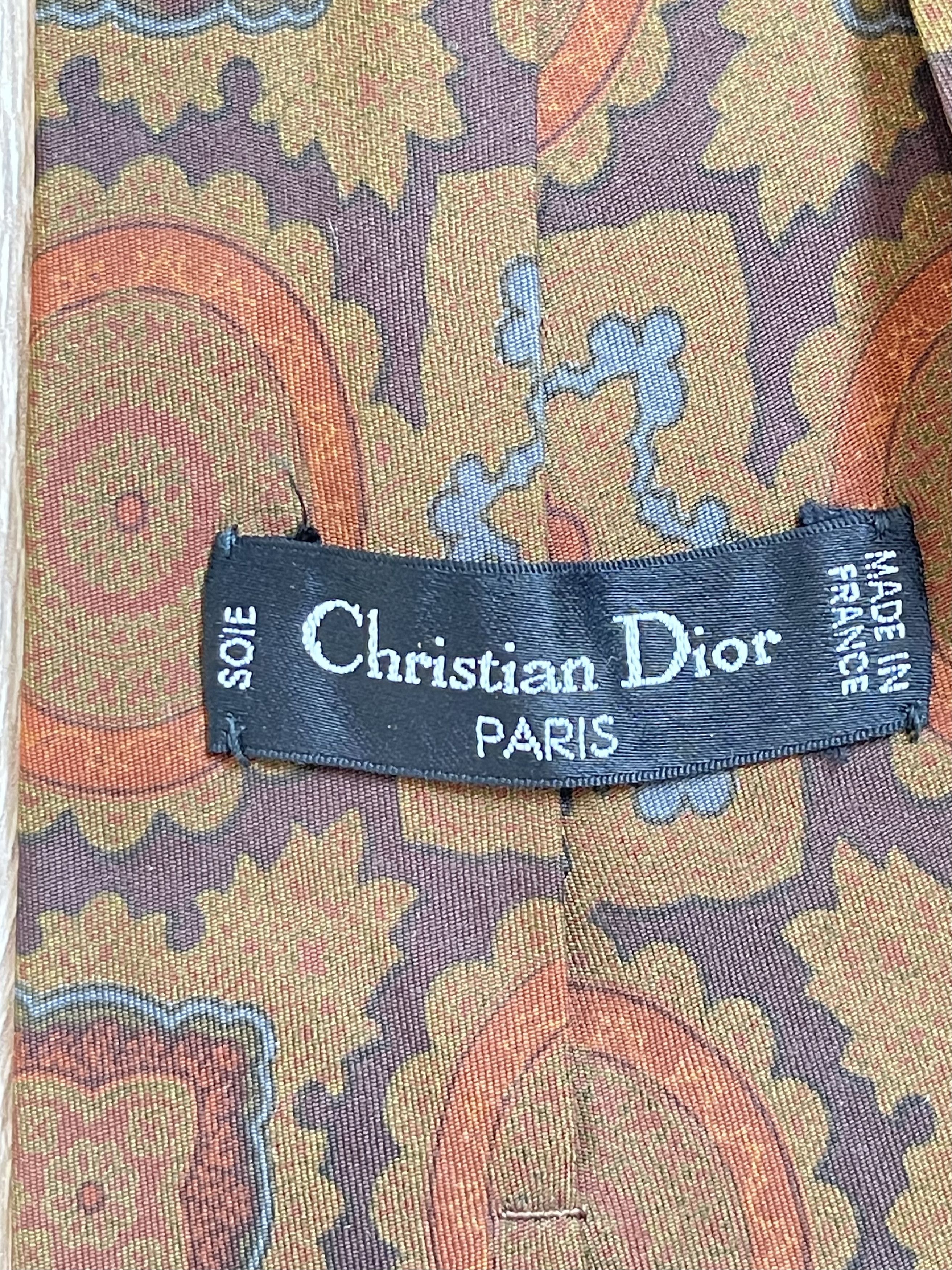 Christian Dior Monsieur 🔥 2 x christian Dior silk Ties France italy Size ONE SIZE - 4 Thumbnail