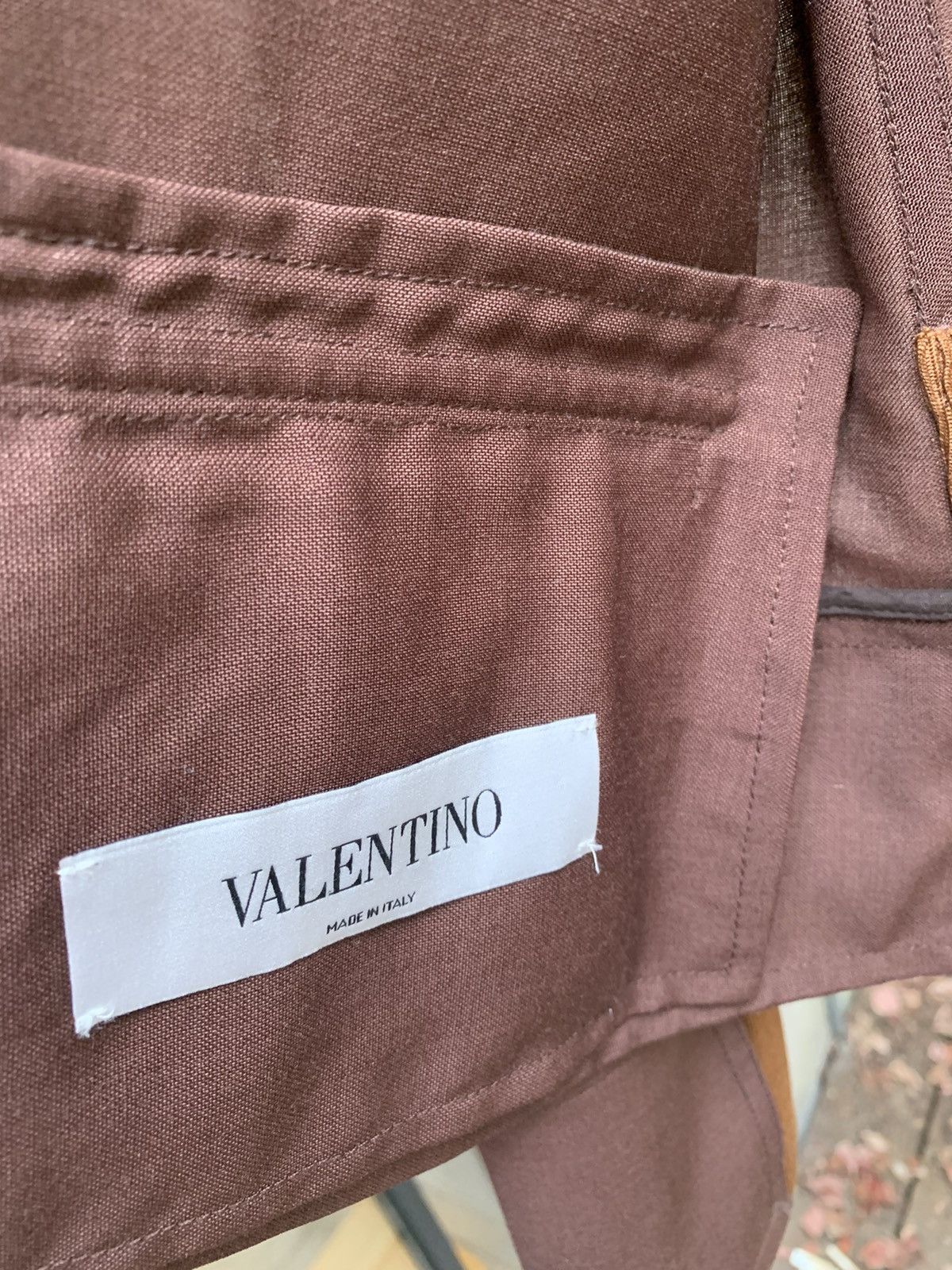 Valentino Valentino SS17 Tropical Wool Blouson Burgundy Brown Size US M / EU 48-50 / 2 - 5 Thumbnail