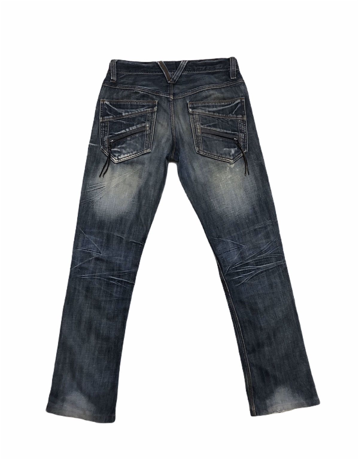 Japanese Brand ❌ON SALE❌ 90’s Distressed Ripped Jeans Dirty Design Size US 31 - 5 Thumbnail