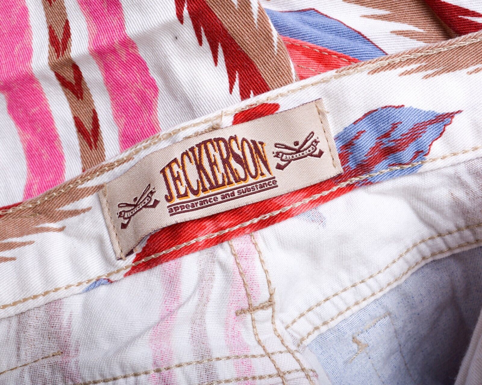 Jeckerson × Vintage Women's Jeans Denim Boho Pants Regular Fit Hippie Roses VTG Size 29" - 6 Thumbnail