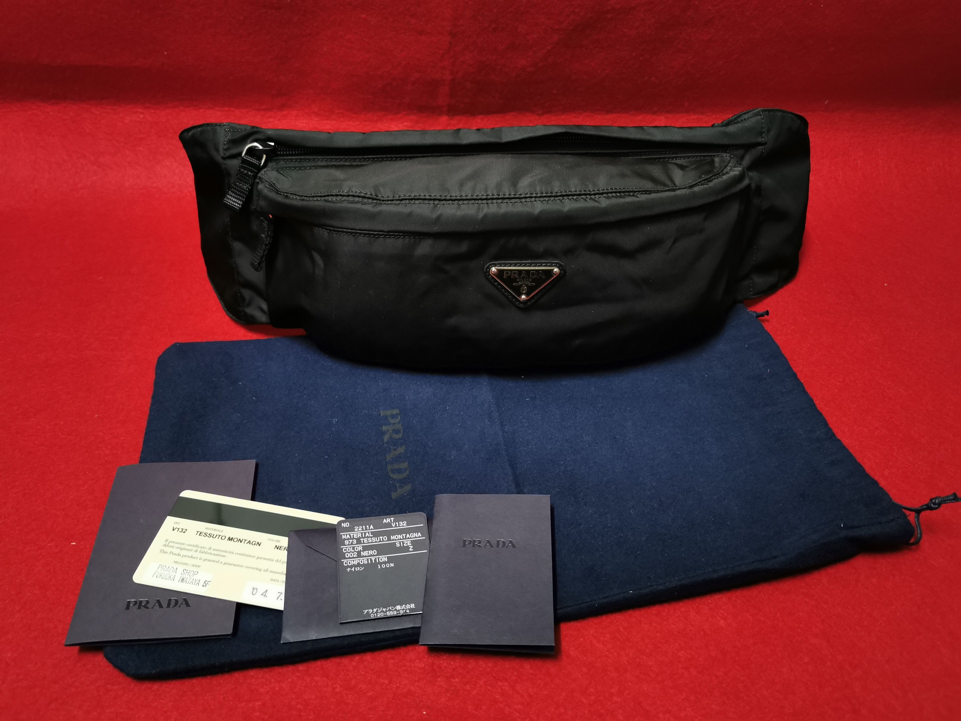 PRADAスポーツ　ボディバッグ ART-4VA056 ブラック PRADA SPORT プラダ スポーツ 4VA056 ウエスト ボディバッグの