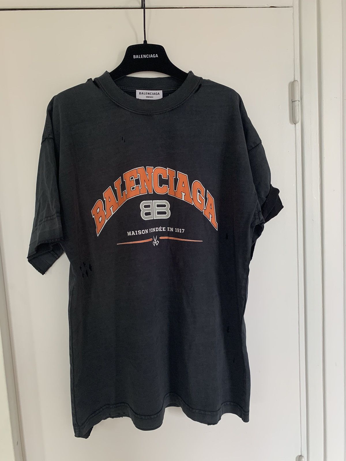 Balenciaga Balenciaga college logo T-shirt | Grailed