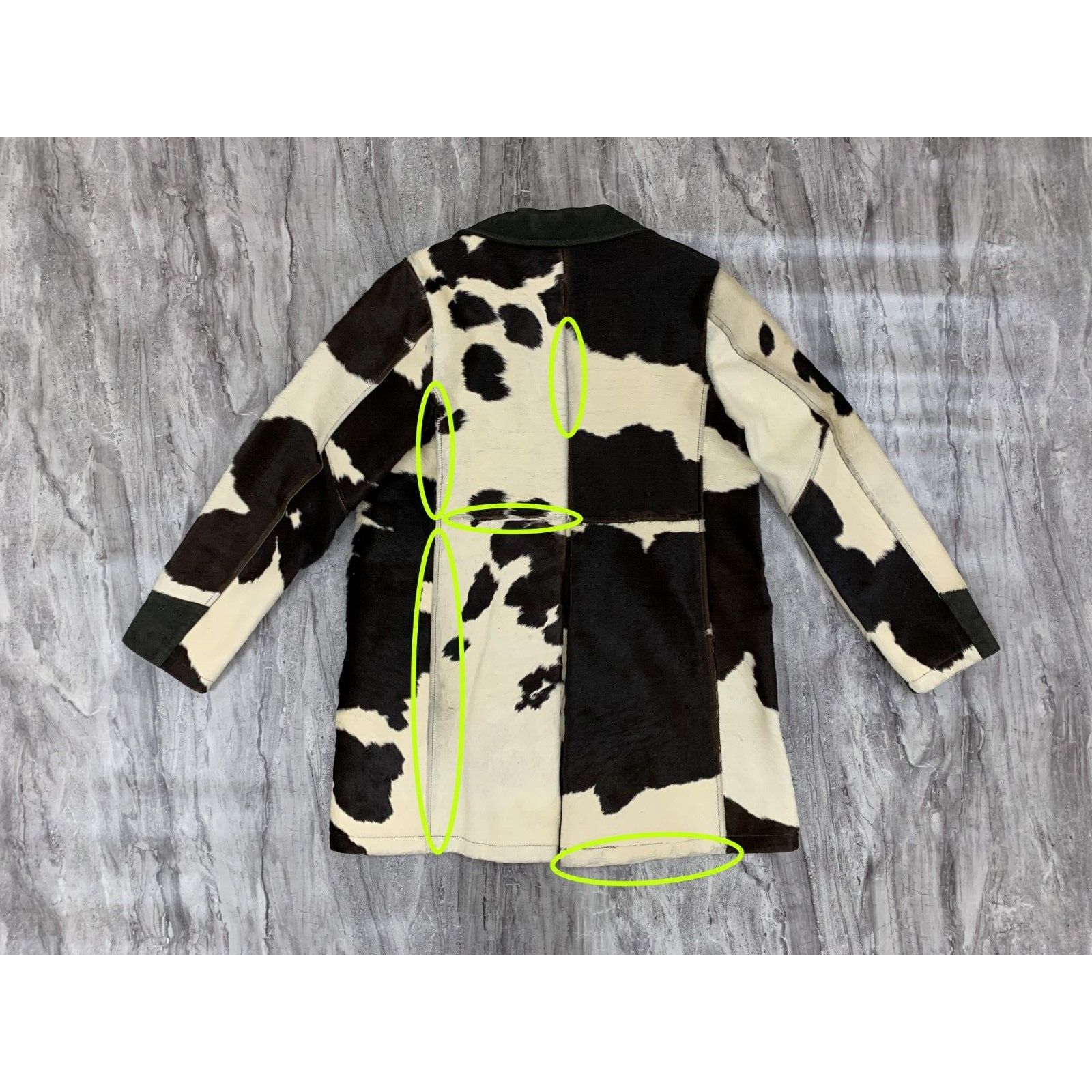 Ralph Lauren Double RL Hair On Hide Leather Jacket RRL Cowhide Jacket Size XS / US 0-2 / IT 36-38 - 9 Thumbnail