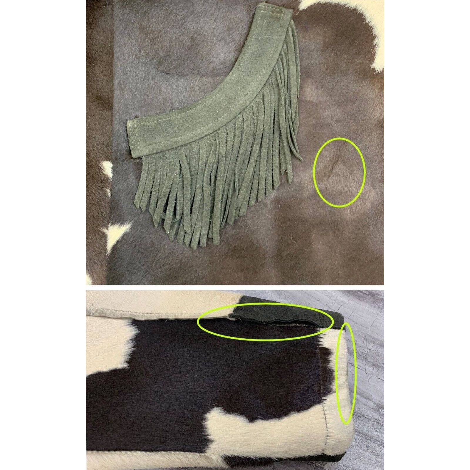 Ralph Lauren Double RL Hair On Hide Leather Jacket RRL Cowhide Jacket Size XS / US 0-2 / IT 36-38 - 8 Thumbnail