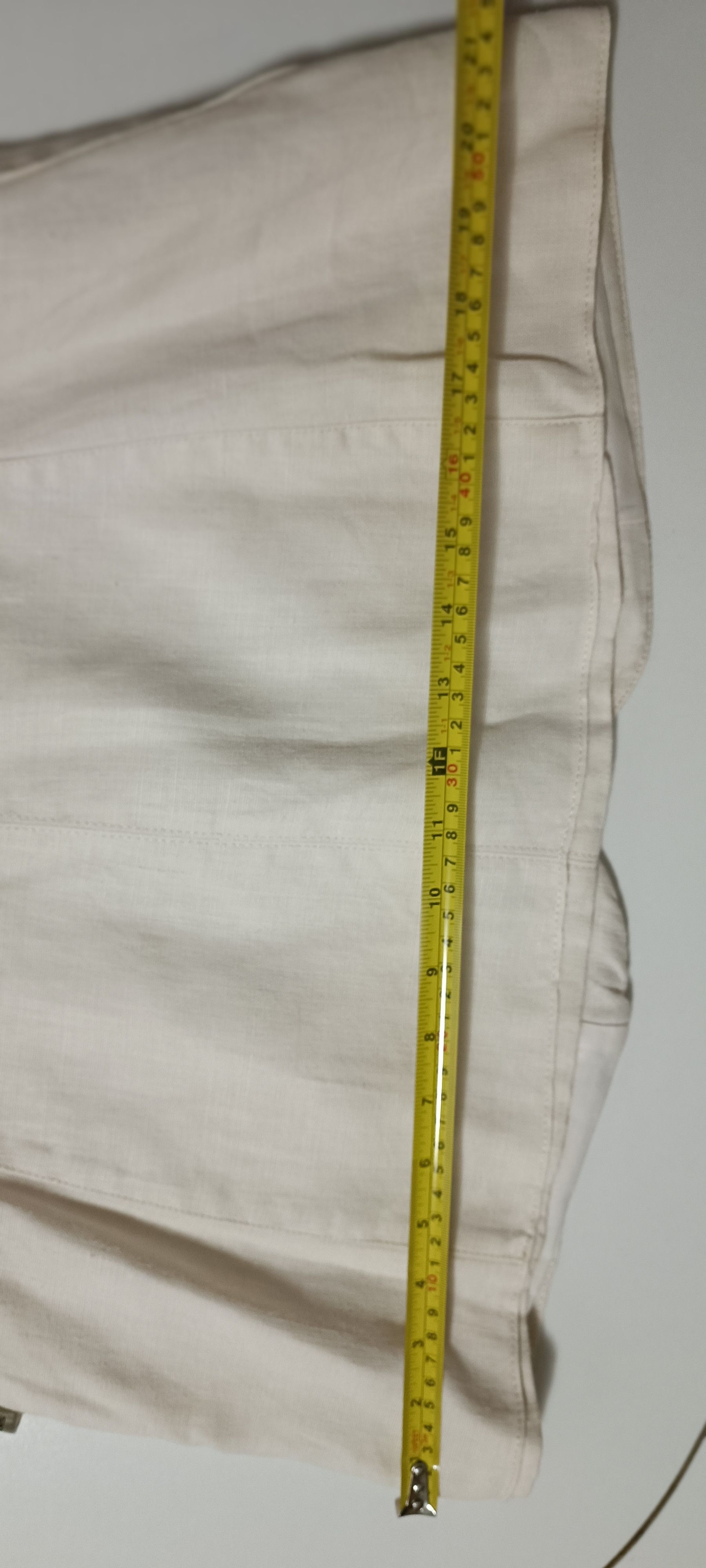 Jean Paul Gaultier Ecru linen jacket with shoulder pads. 90's Size US S / EU 44-46 / 1 - 10 Thumbnail