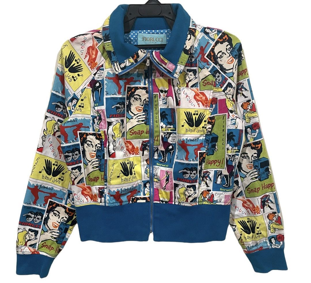 Fiorucci Italy Comics All Over Print Jacket