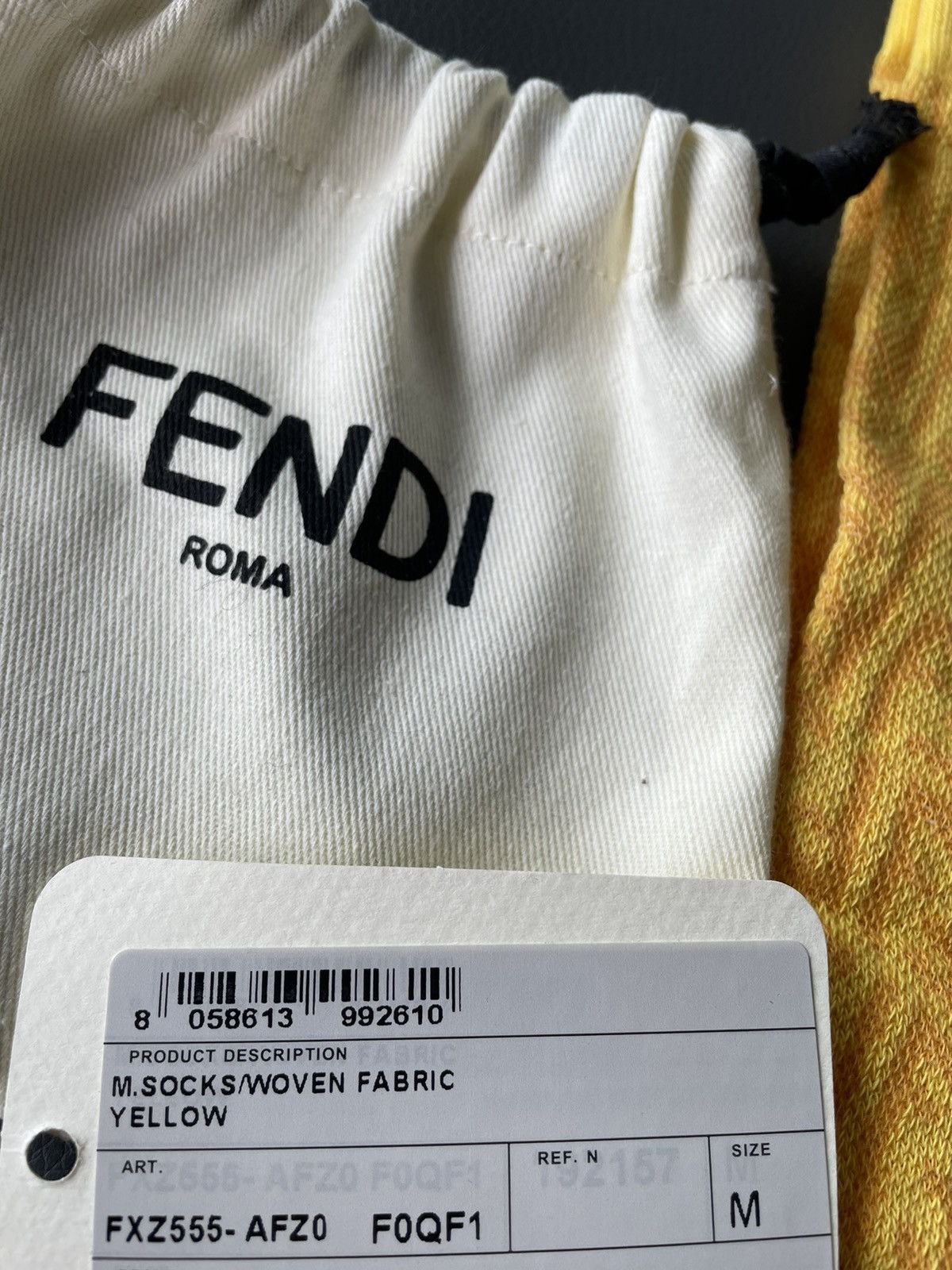 Fendi Brand New Super Runway FF Logo Fendi Socks Size ONE SIZE - 4 Thumbnail