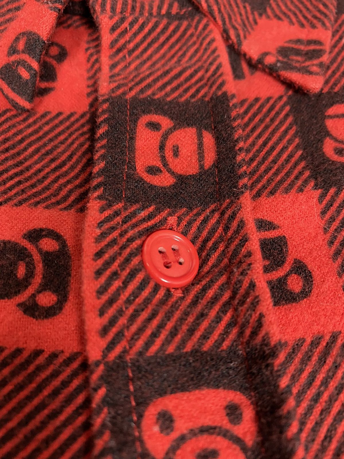 Bape Baby Milo Monogram Check Button Up Shirt Size US M / EU 48-50 / 2 - 5 Thumbnail