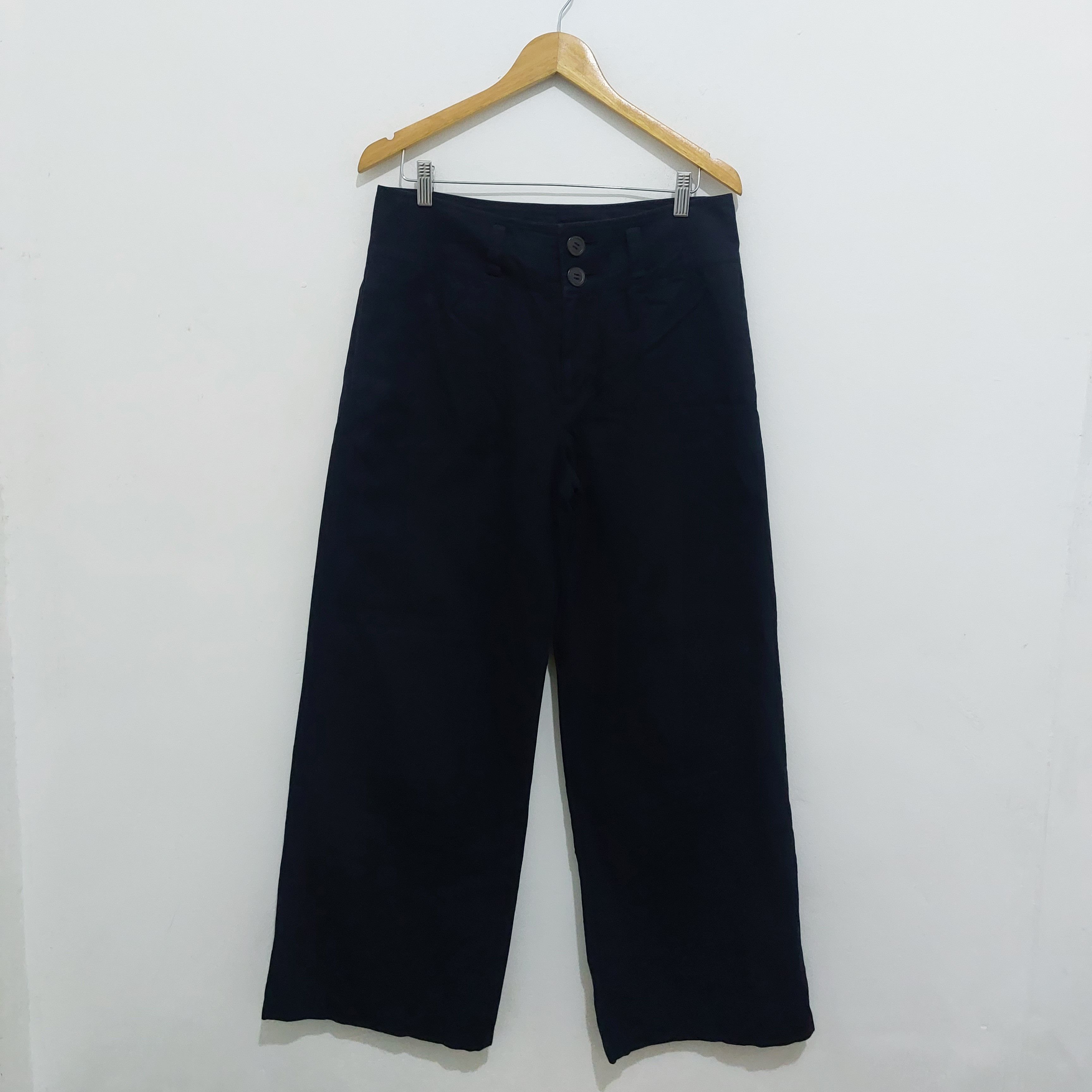 Y's × Yohji Yamamoto Y's - Yohji Yamamoto - Wide Leg Pants Size US 34 / EU 50 - 1 Thumbnail