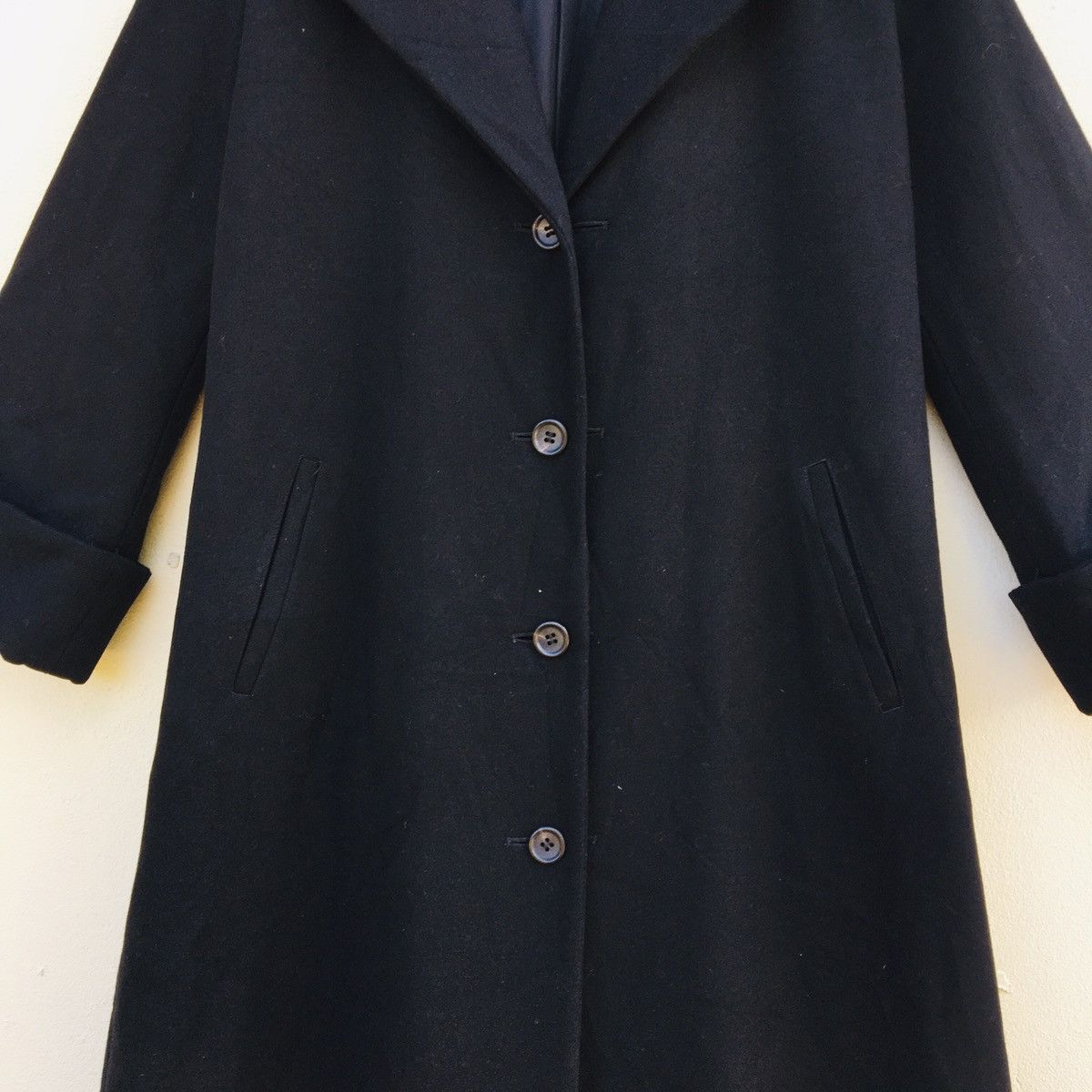 Y's × Yohji Yamamoto Y’S YOHJI YAMAMOTO TRENCH COAT WOOL LONG JACKET Size US L / EU 52-54 / 3 - 3 Thumbnail
