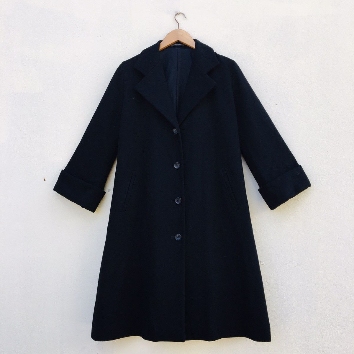 Y's × Yohji Yamamoto Y’S YOHJI YAMAMOTO TRENCH COAT WOOL LONG JACKET Size US L / EU 52-54 / 3 - 1 Thumbnail