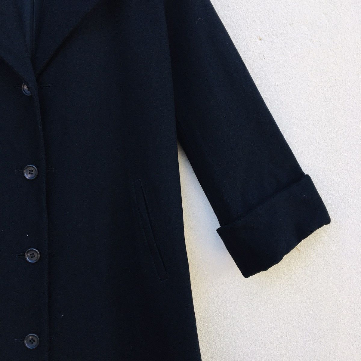 Y's × Yohji Yamamoto Y’S YOHJI YAMAMOTO TRENCH COAT WOOL LONG JACKET Size US L / EU 52-54 / 3 - 5 Thumbnail