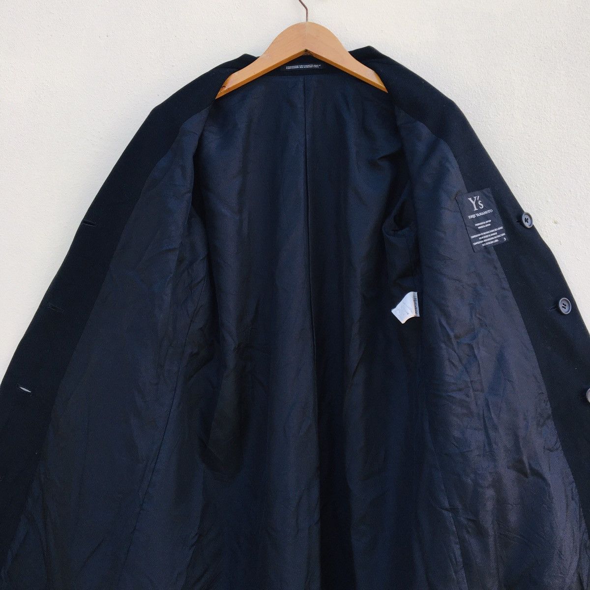 Y's × Yohji Yamamoto Y’S YOHJI YAMAMOTO TRENCH COAT WOOL LONG JACKET Size US L / EU 52-54 / 3 - 15 Thumbnail