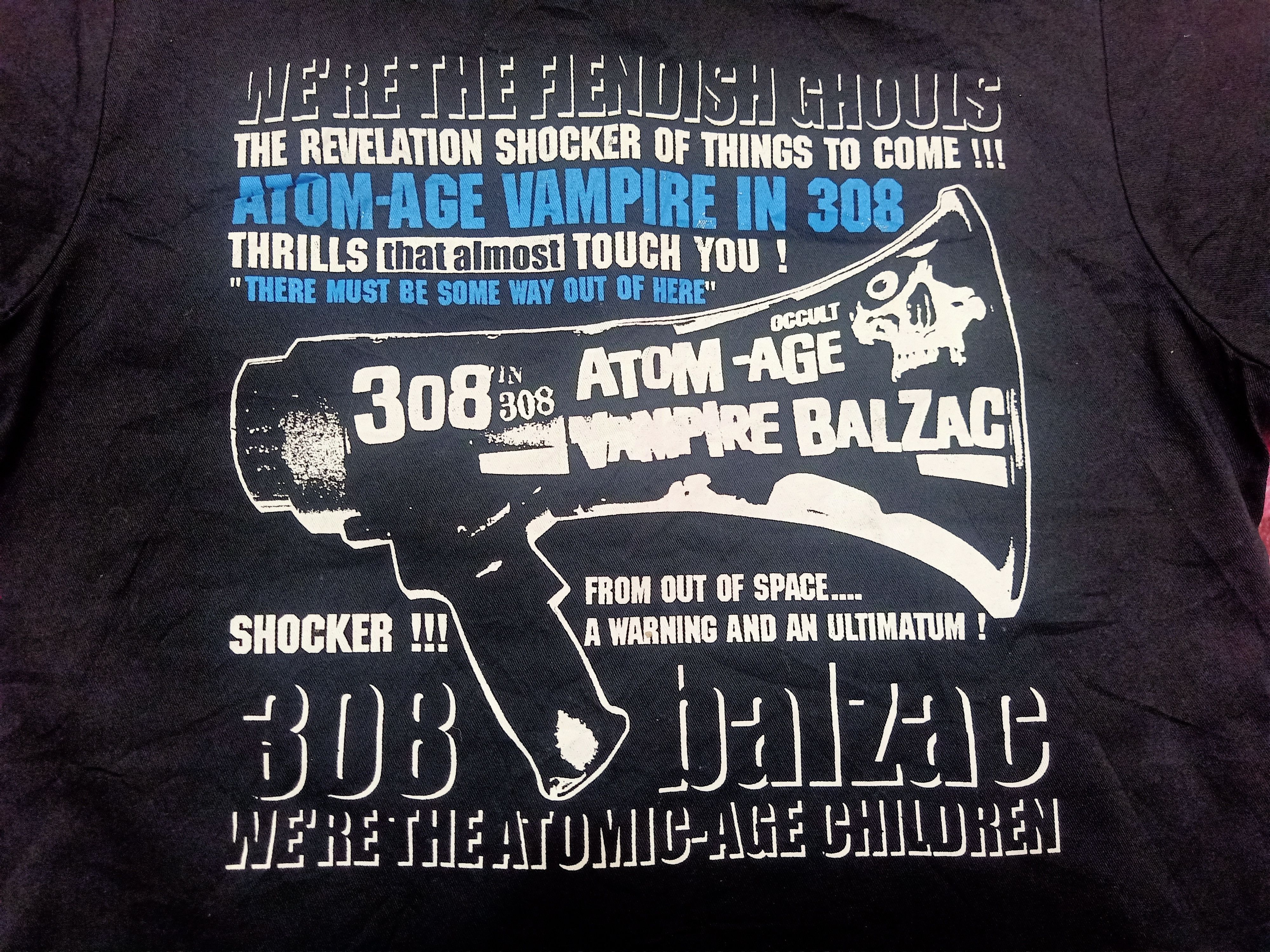 Band Tees Rare!!! Atom-Age in 308 Vampire Balzac punk Size US M / EU 48-50 / 2 - 10 Thumbnail