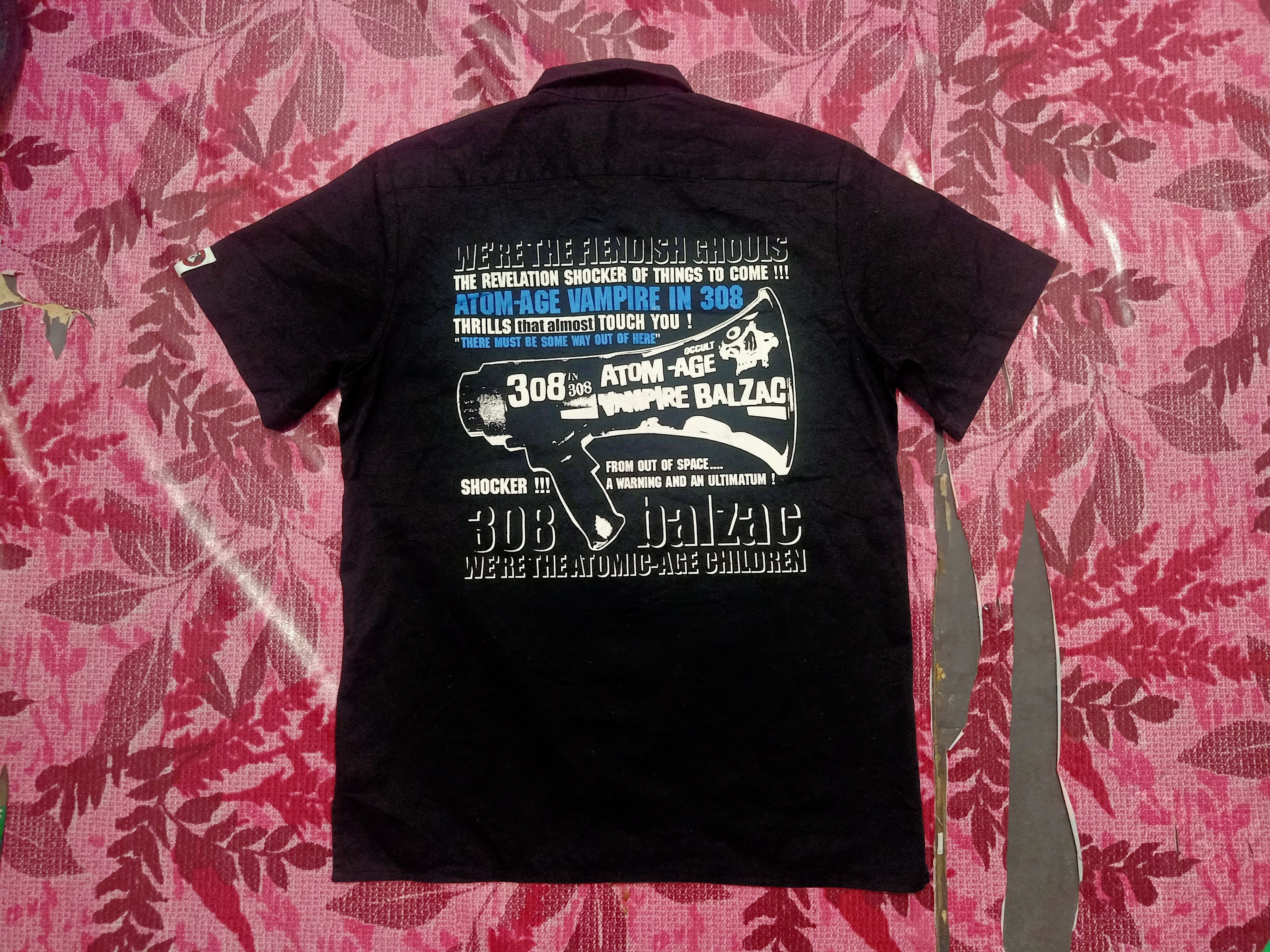 Band Tees Rare!!! Atom-Age in 308 Vampire Balzac punk Size US M / EU 48-50 / 2 - 1 Thumbnail