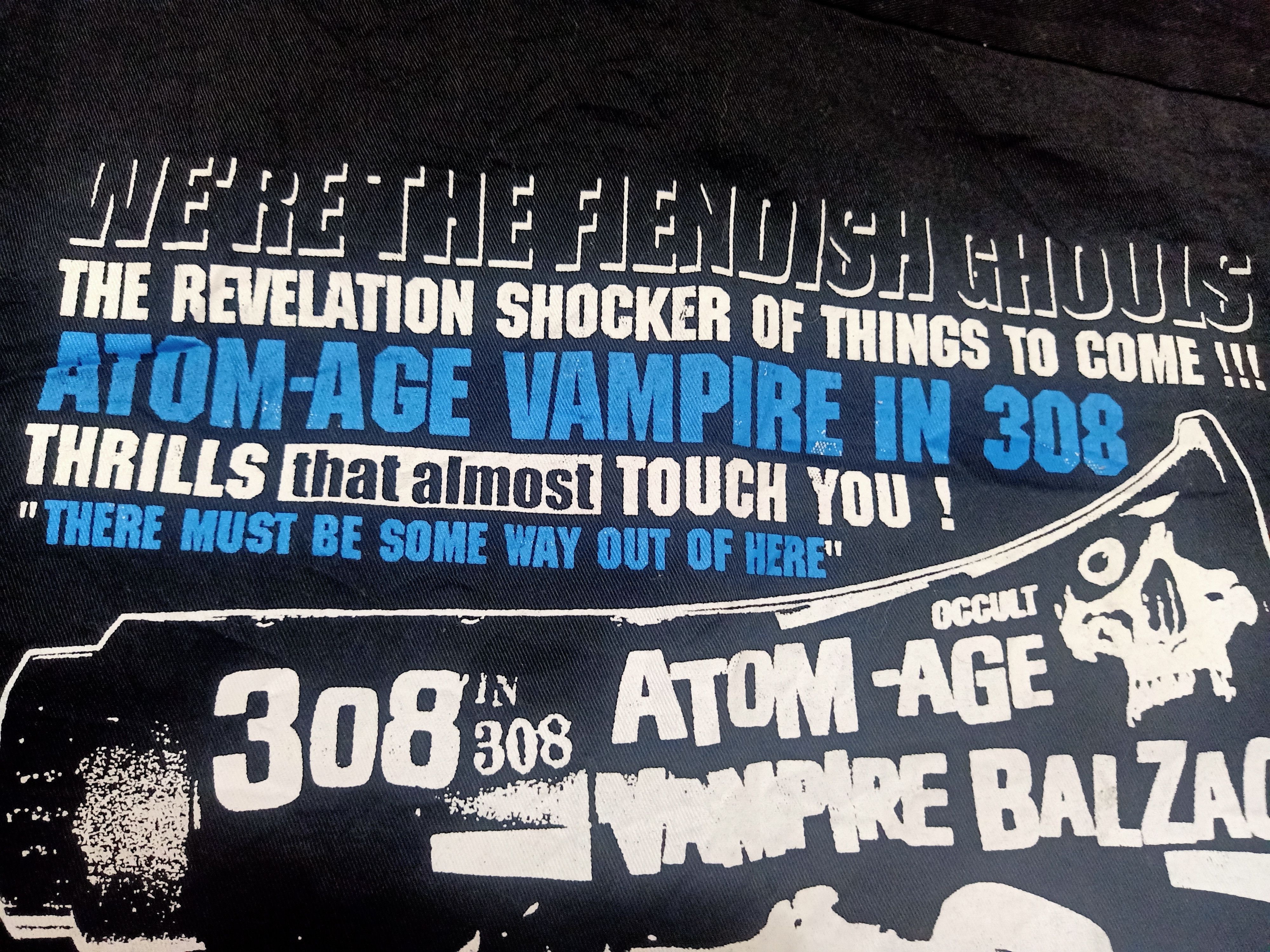 Band Tees Rare!!! Atom-Age in 308 Vampire Balzac punk Size US M / EU 48-50 / 2 - 12 Thumbnail