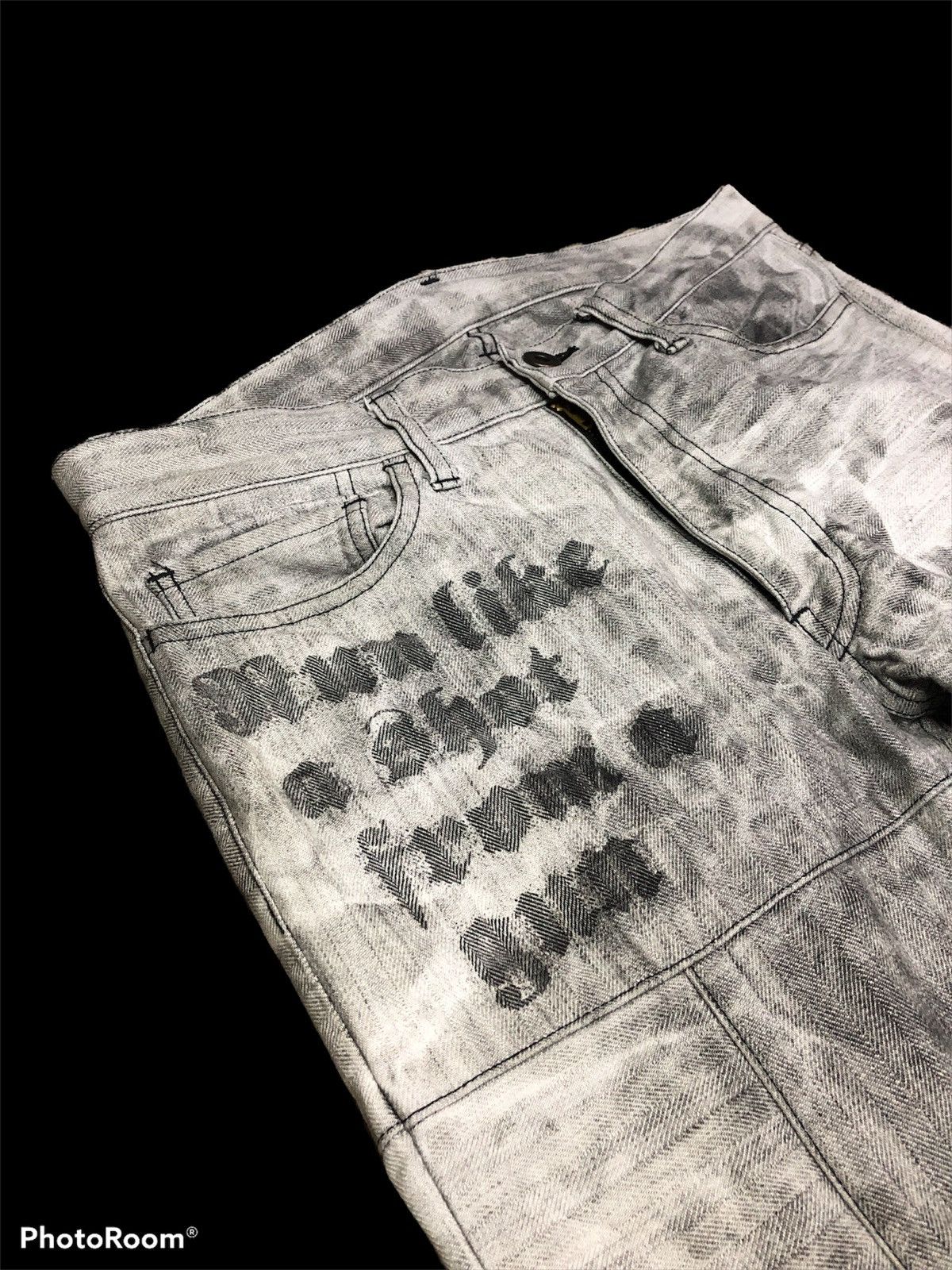 Japanese Brand FLARE⚡️EDGE RUPERT PATCHWORK BLEACH FLARE DENIM Size US 30 / EU 46 - 4 Thumbnail