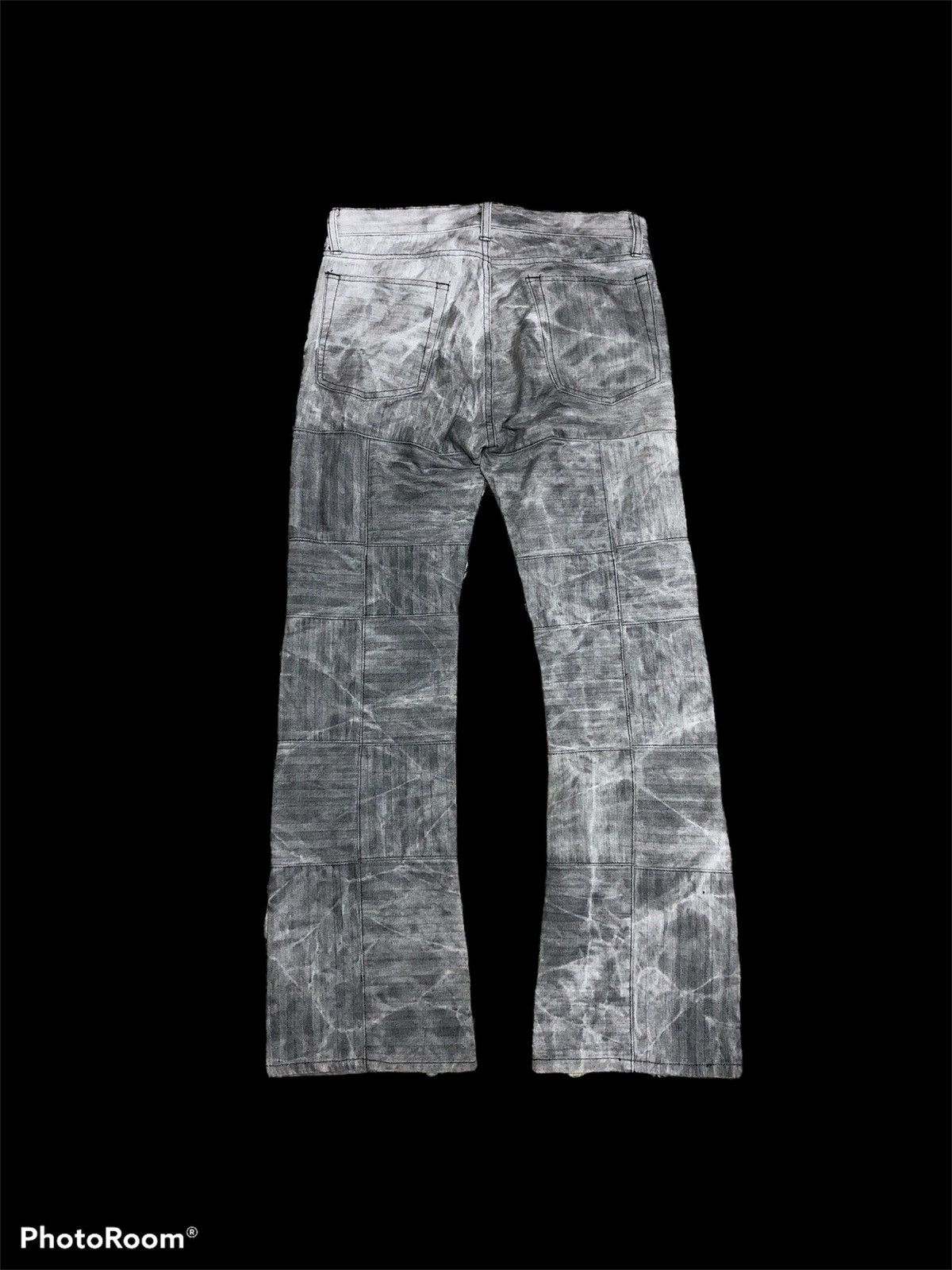 Japanese Brand FLARE⚡️EDGE RUPERT PATCHWORK BLEACH FLARE DENIM Size US 30 / EU 46 - 2 Thumbnail