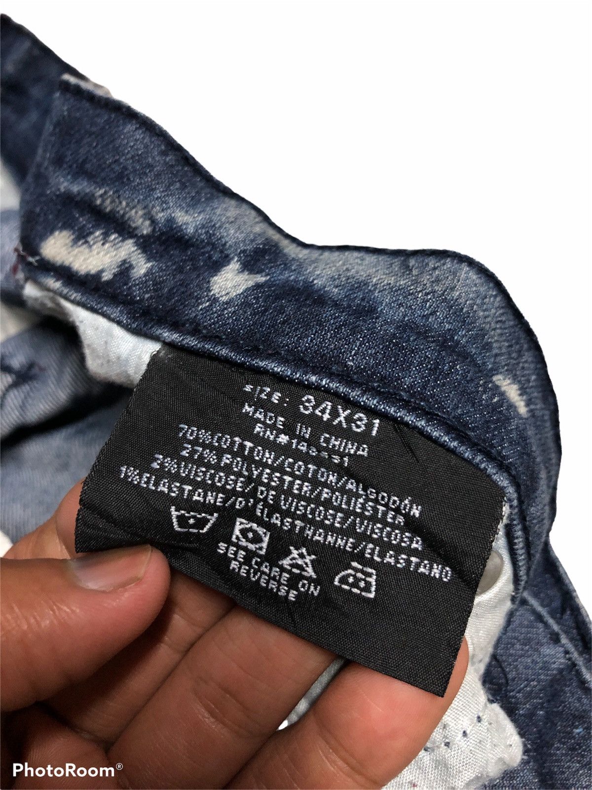 Other XS PREMIUM BLEACH DISTRESSED BIKERS DENIM Size US 34 / EU 50 - 5 Thumbnail