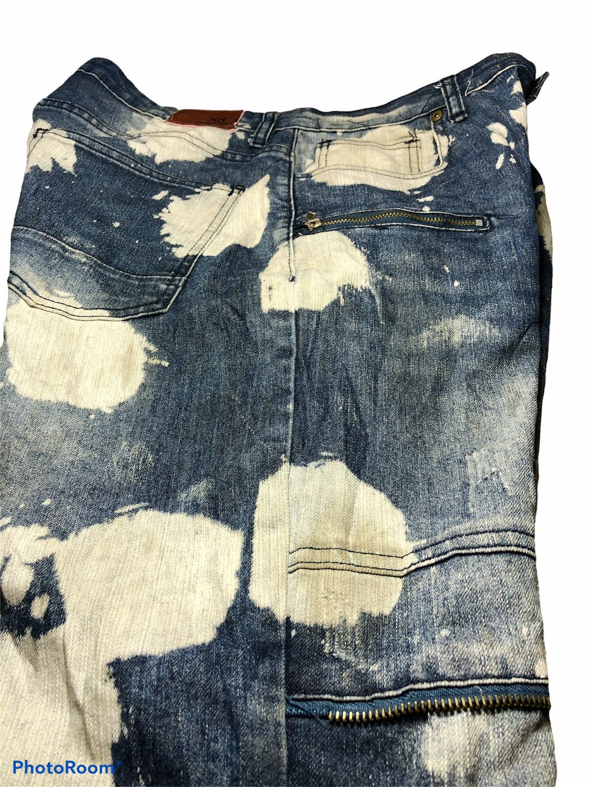 Other XS PREMIUM BLEACH DISTRESSED BIKERS DENIM Size US 34 / EU 50 - 9 Thumbnail