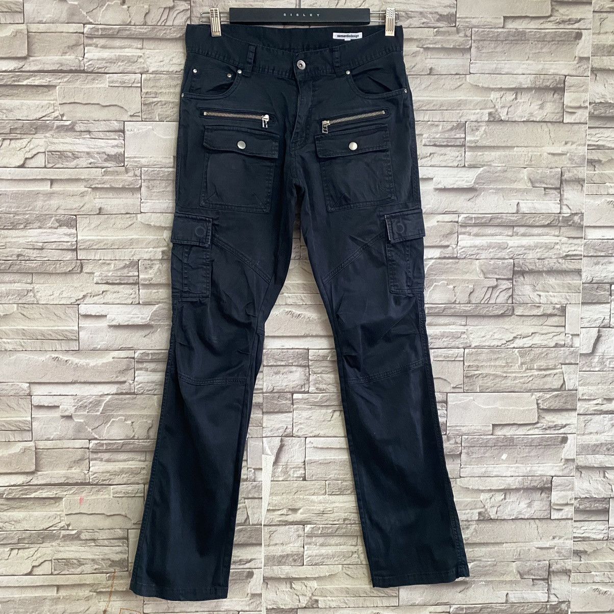 semanticdesign Semantic Design Black Cargo Pants Size US 30 / EU 46 - 3 Thumbnail