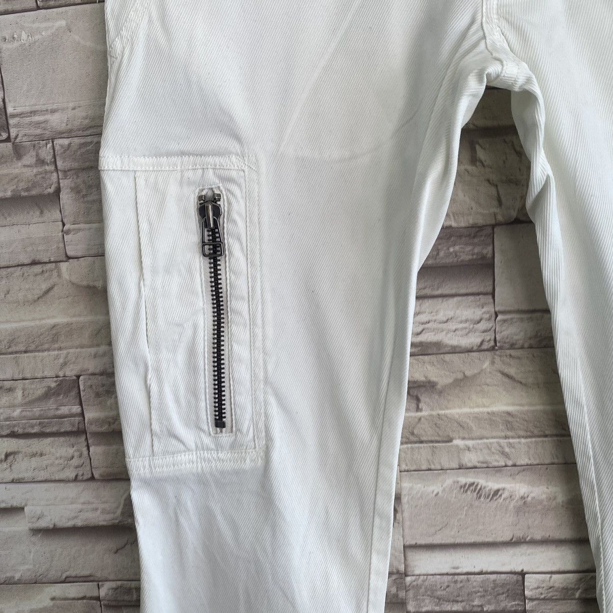semanticdesign Semantic Design White Cargo Pants Size US 30 / EU 46 - 6 Thumbnail