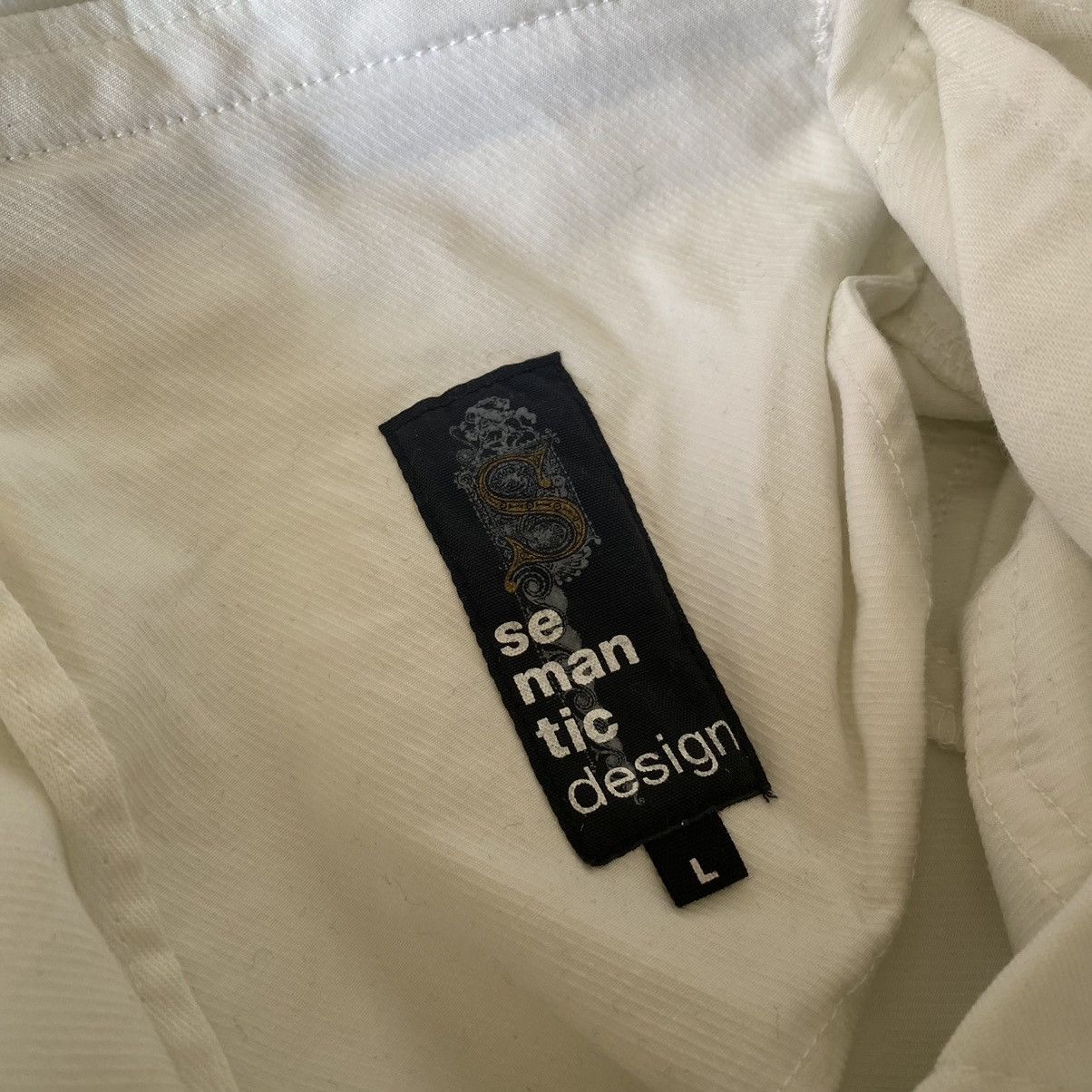 semanticdesign Semantic Design White Cargo Pants Size US 30 / EU 46 - 17 Thumbnail