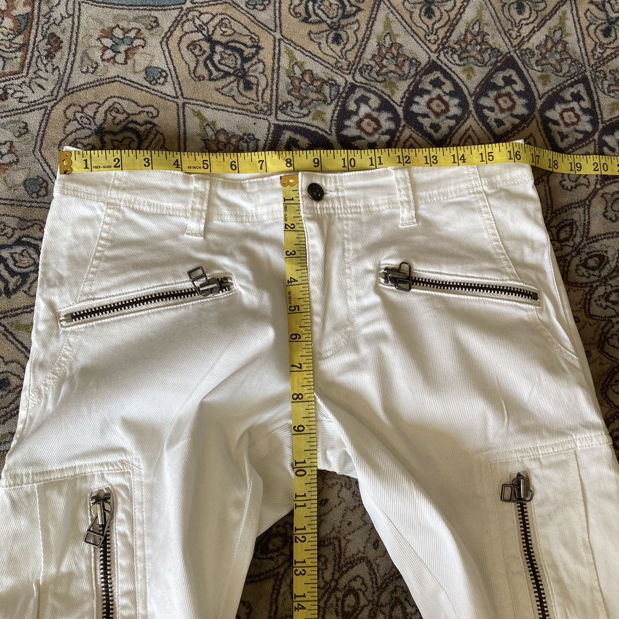 semanticdesign Semantic Design White Cargo Pants Size US 30 / EU 46 - 19 Thumbnail