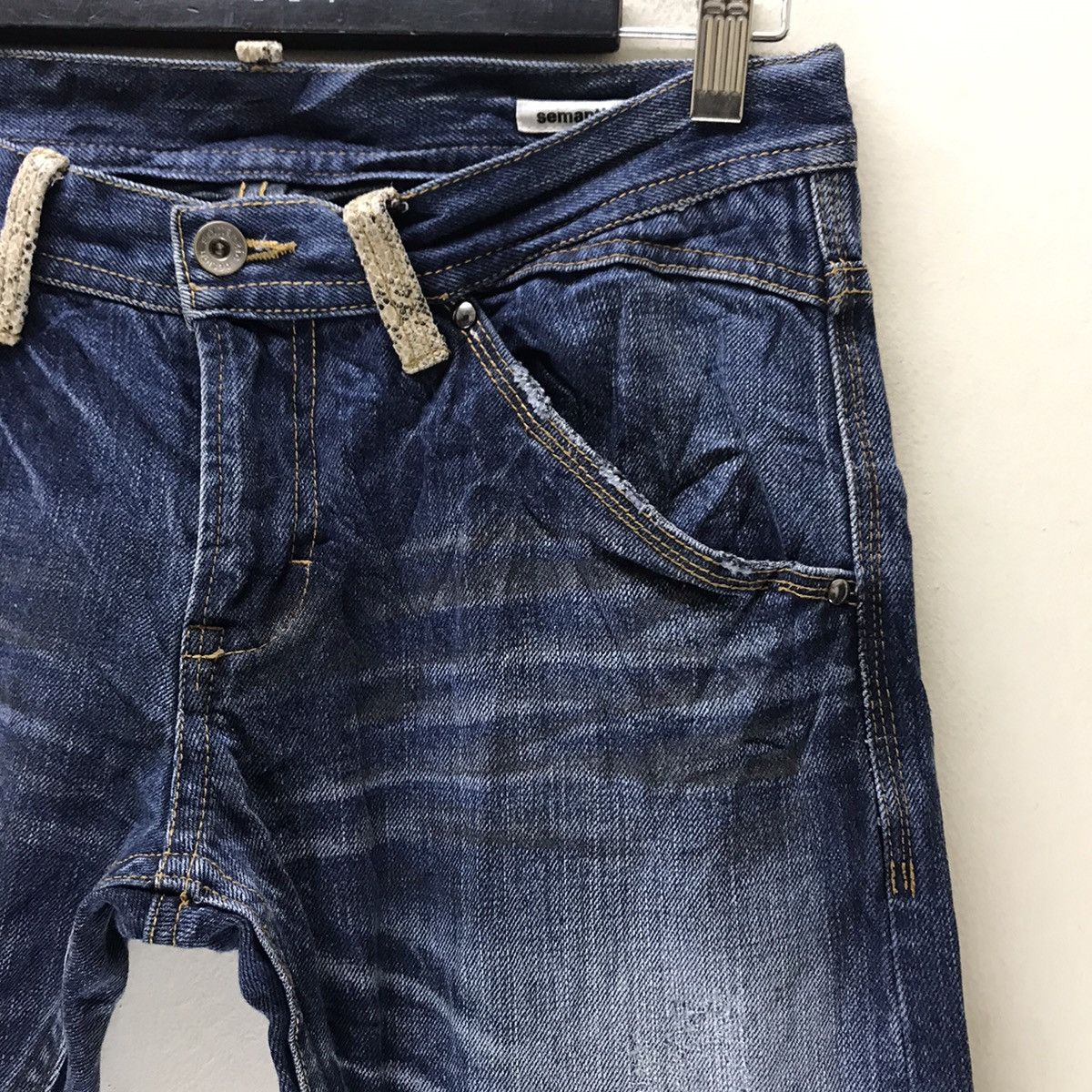 semanticdesign Japanese Brand SEMANTIC DESIGN Distressed Denim Snakeskin Size US 31 - 5 Thumbnail