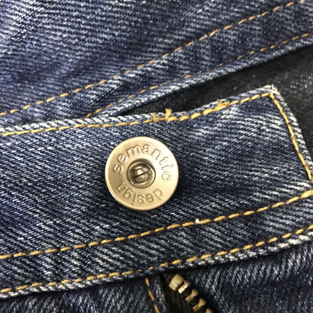 semanticdesign Japanese Brand SEMANTIC DESIGN Distressed Denim Snakeskin Size US 31 - 20 Thumbnail