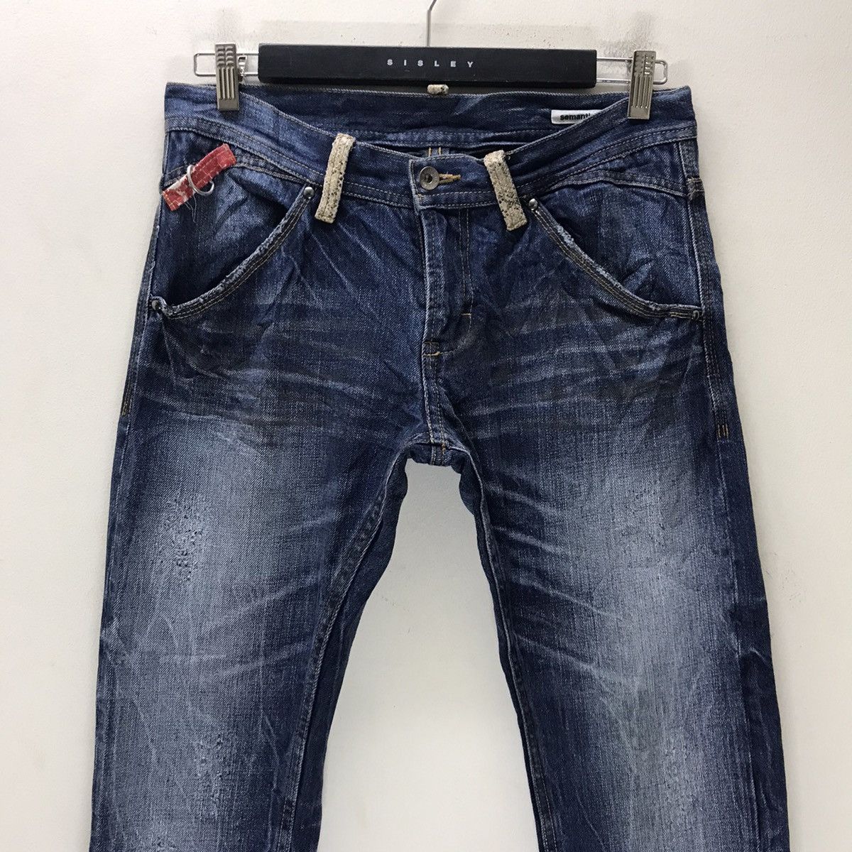 semanticdesign Japanese Brand SEMANTIC DESIGN Distressed Denim Snakeskin Size US 31 - 3 Thumbnail