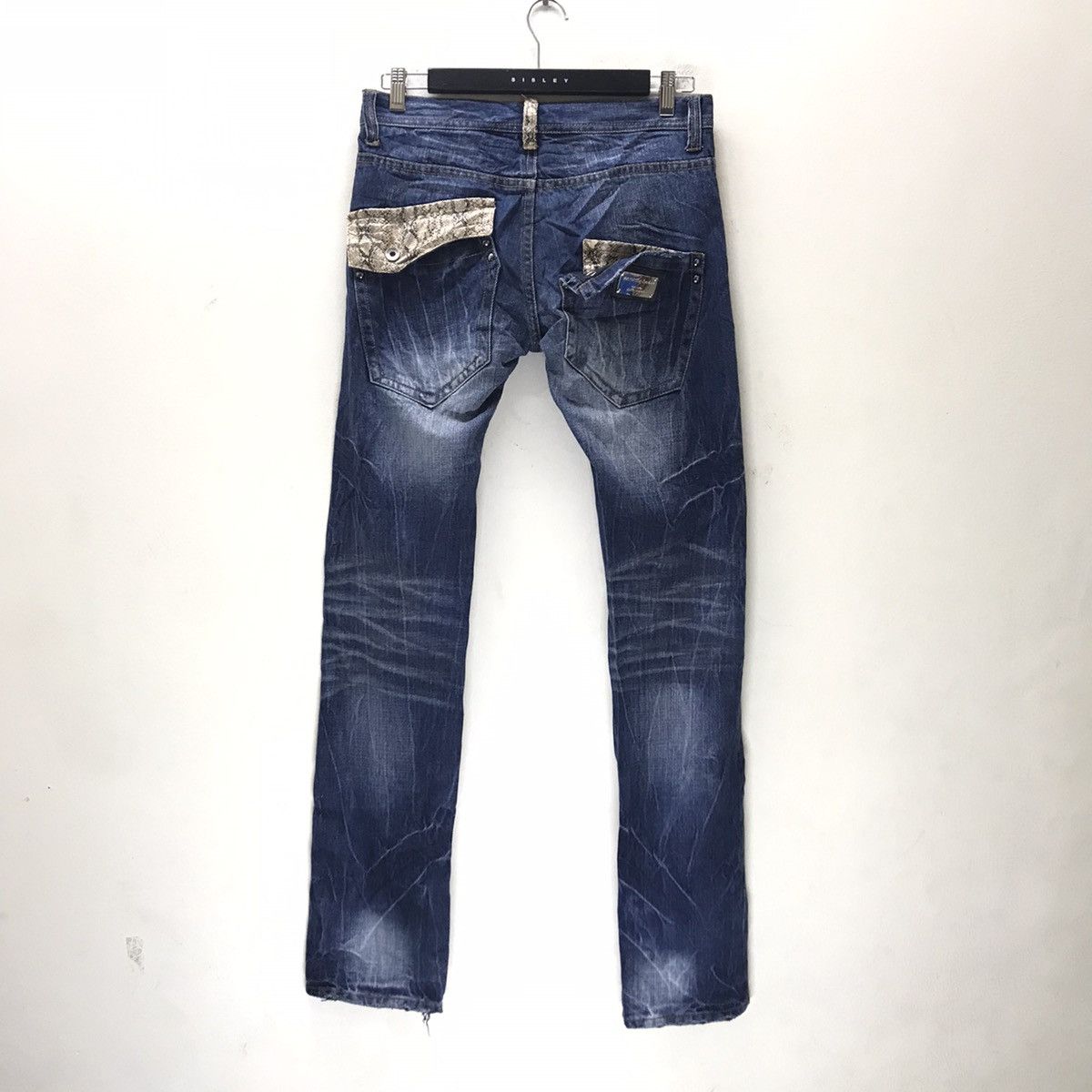 semanticdesign Japanese Brand SEMANTIC DESIGN Distressed Denim Snakeskin Size US 31 - 10 Thumbnail