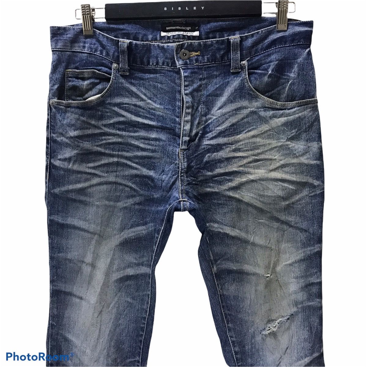semanticdesign Vintage SEMANTIC DESIGN Clawmark Denim Jeans Size US 34 / EU 50 - 1 Thumbnail
