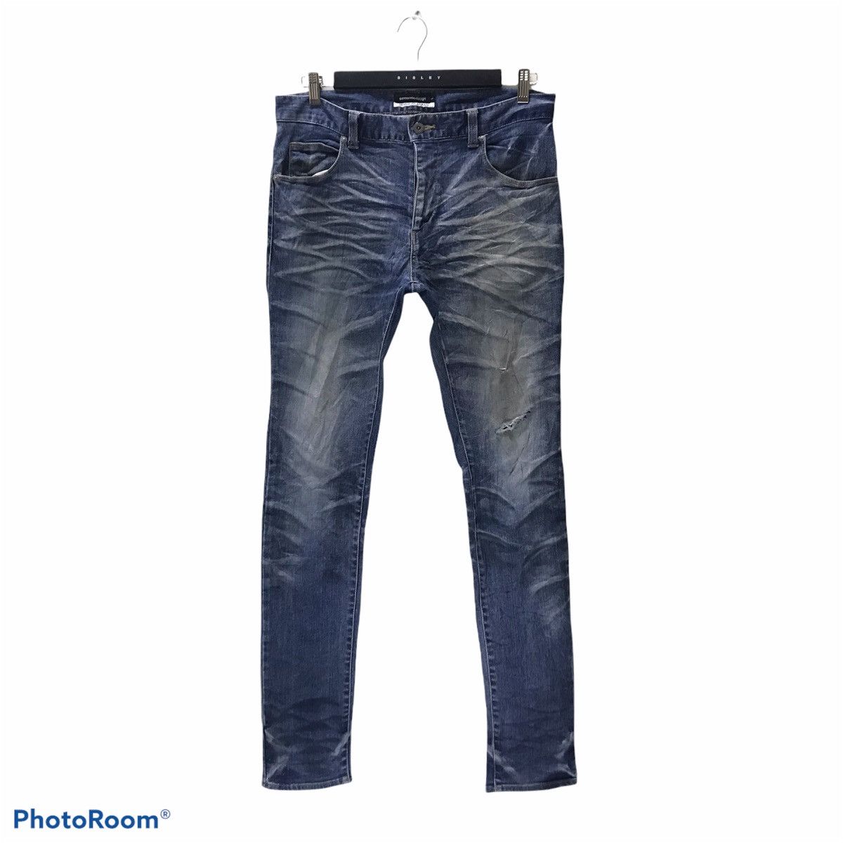 semanticdesign Vintage SEMANTIC DESIGN Clawmark Denim Jeans Size US 34 / EU 50 - 2 Thumbnail