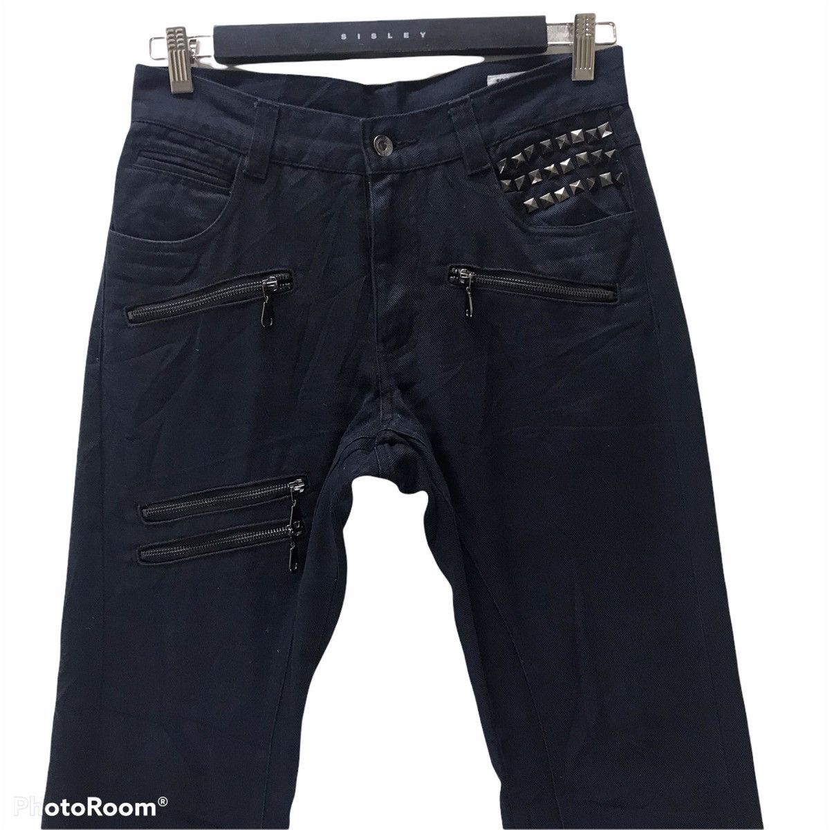 semanticdesign SEMANTIC DESIGN Black Denim Jeans Studded Size US 29 - 3 Thumbnail