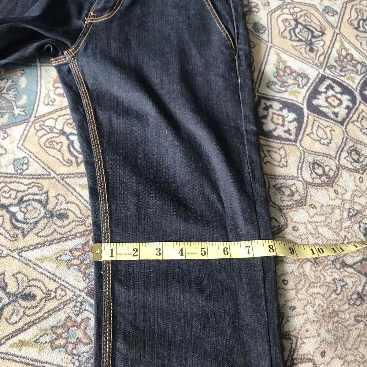 Japanese Brand SEMANTIC DESIGN Denim Skinny Native Navajo Buckle back Size US 31 - 19 Thumbnail