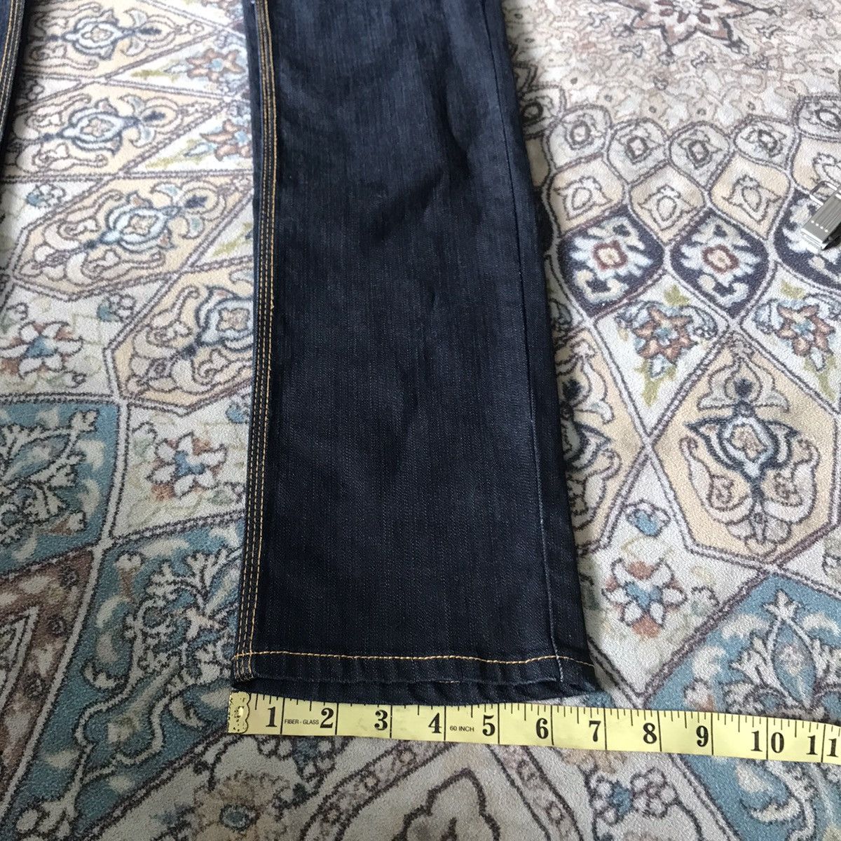Japanese Brand SEMANTIC DESIGN Denim Skinny Native Navajo Buckle back Size US 31 - 18 Thumbnail