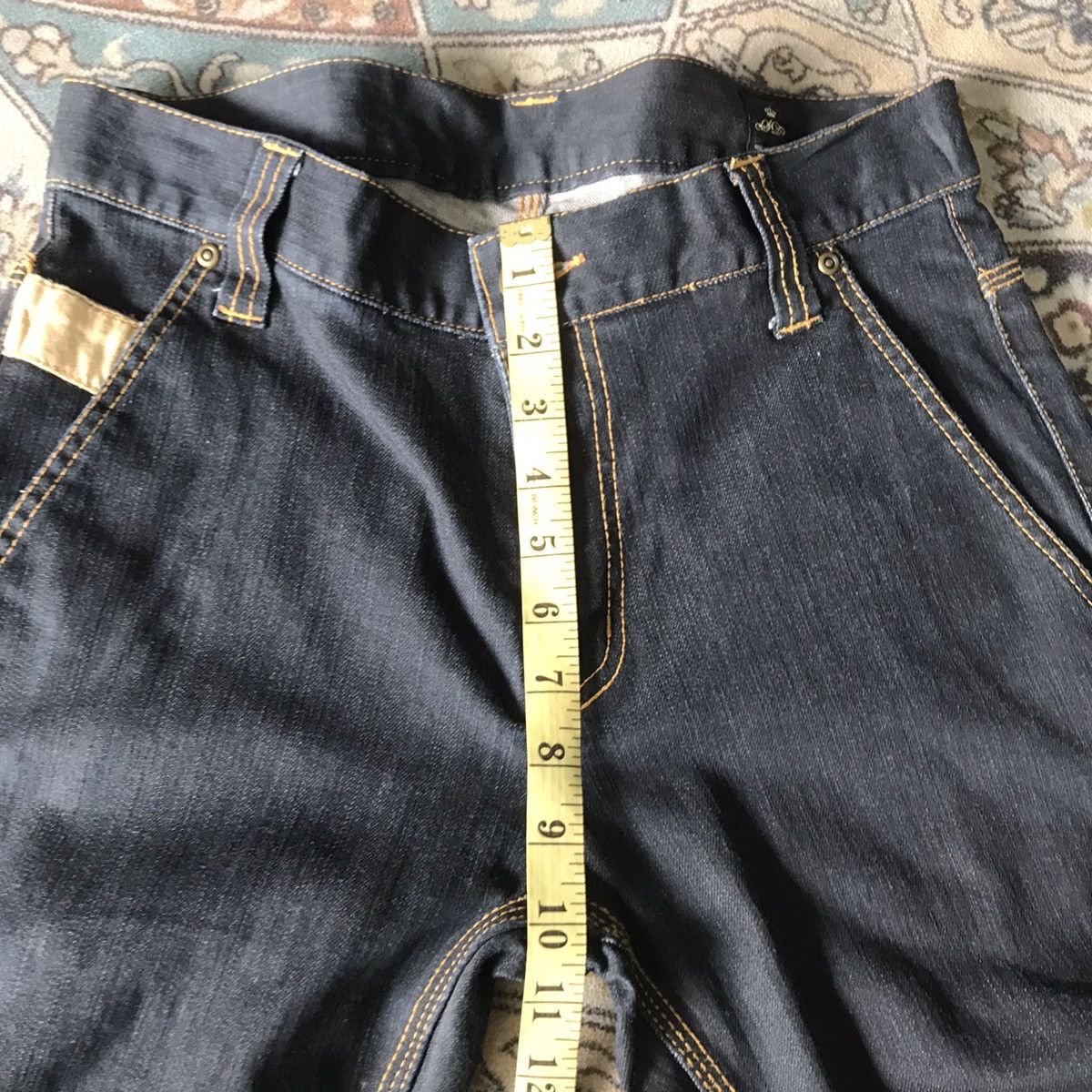 Japanese Brand SEMANTIC DESIGN Denim Skinny Native Navajo Buckle back Size US 31 - 21 Thumbnail