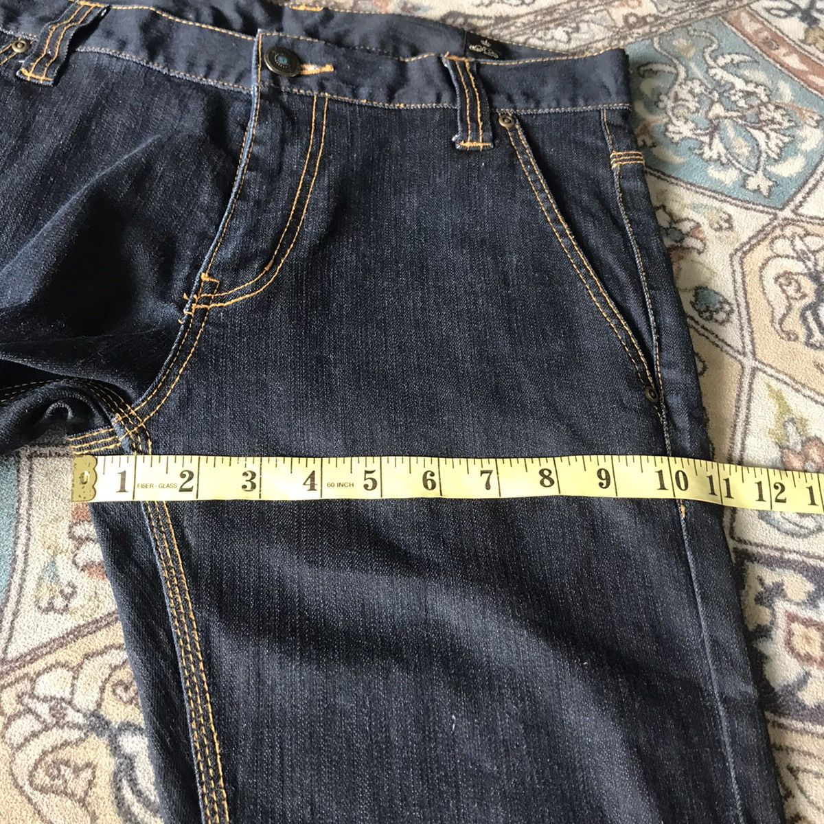 Japanese Brand SEMANTIC DESIGN Denim Skinny Native Navajo Buckle back Size US 31 - 20 Thumbnail