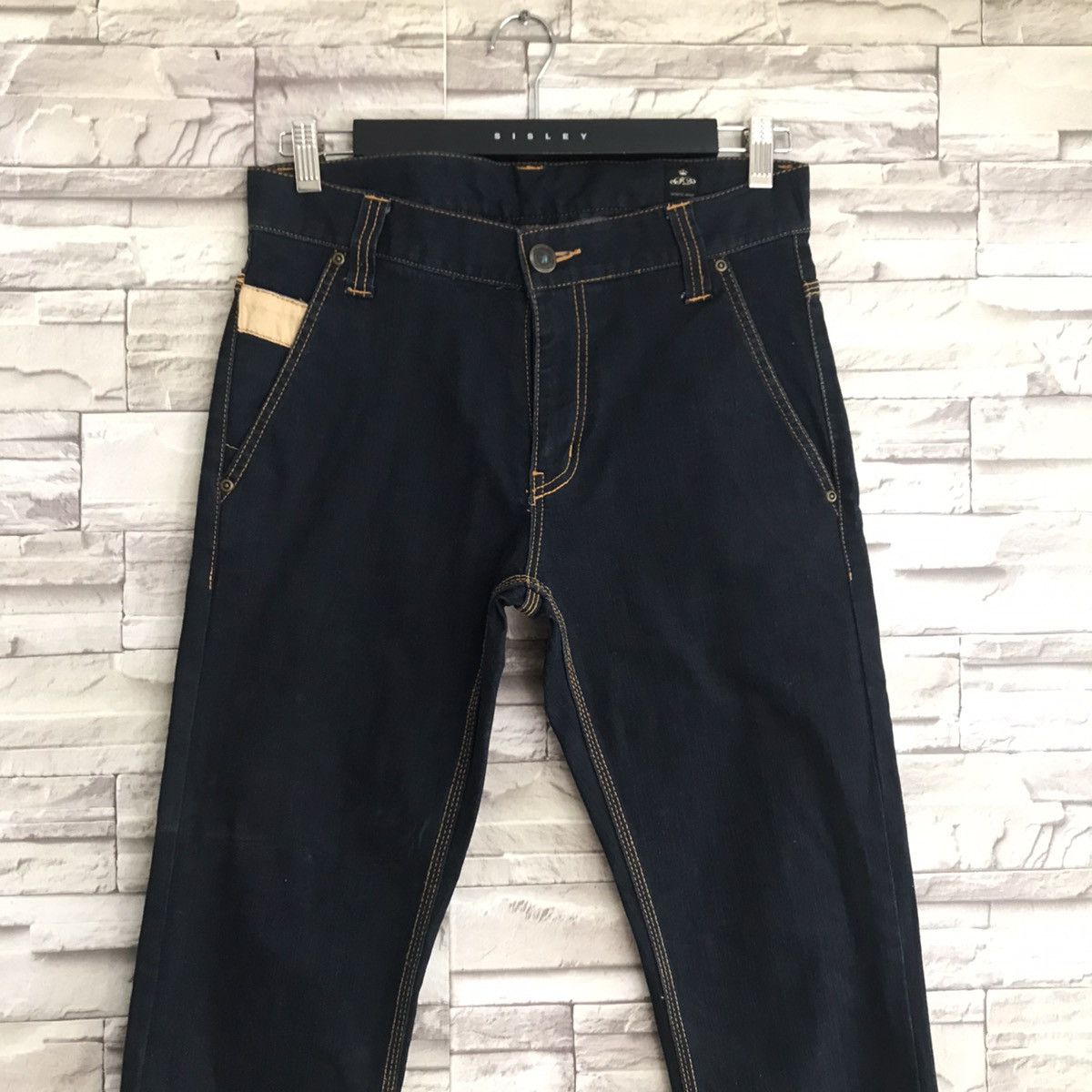 Japanese Brand SEMANTIC DESIGN Denim Skinny Native Navajo Buckle back Size US 31 - 5 Thumbnail
