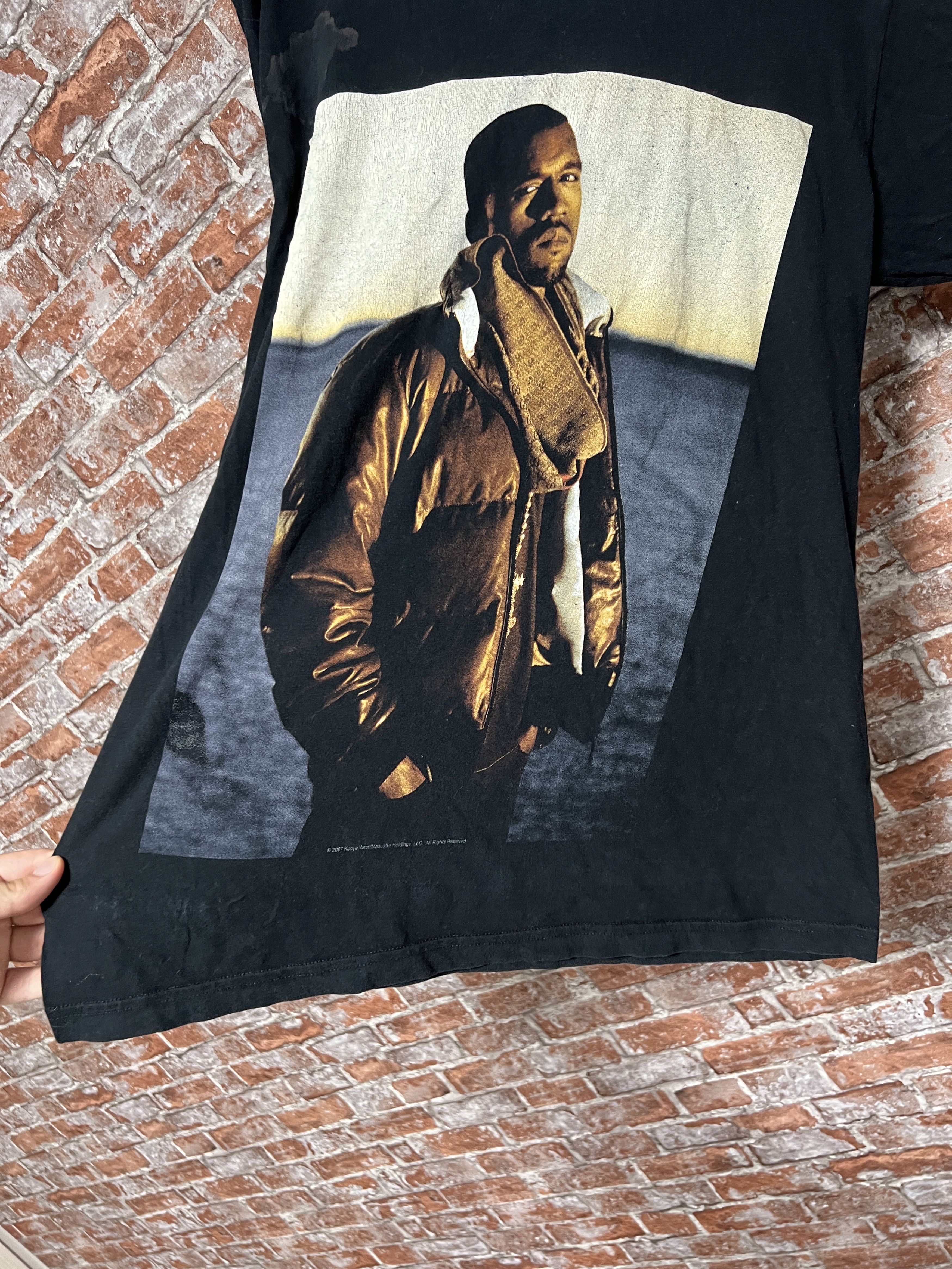 Band Tees Vintage 2007 Kanye West Rap Glow in the Dark Tour T-shirt Size US M / EU 48-50 / 2 - 9 Thumbnail