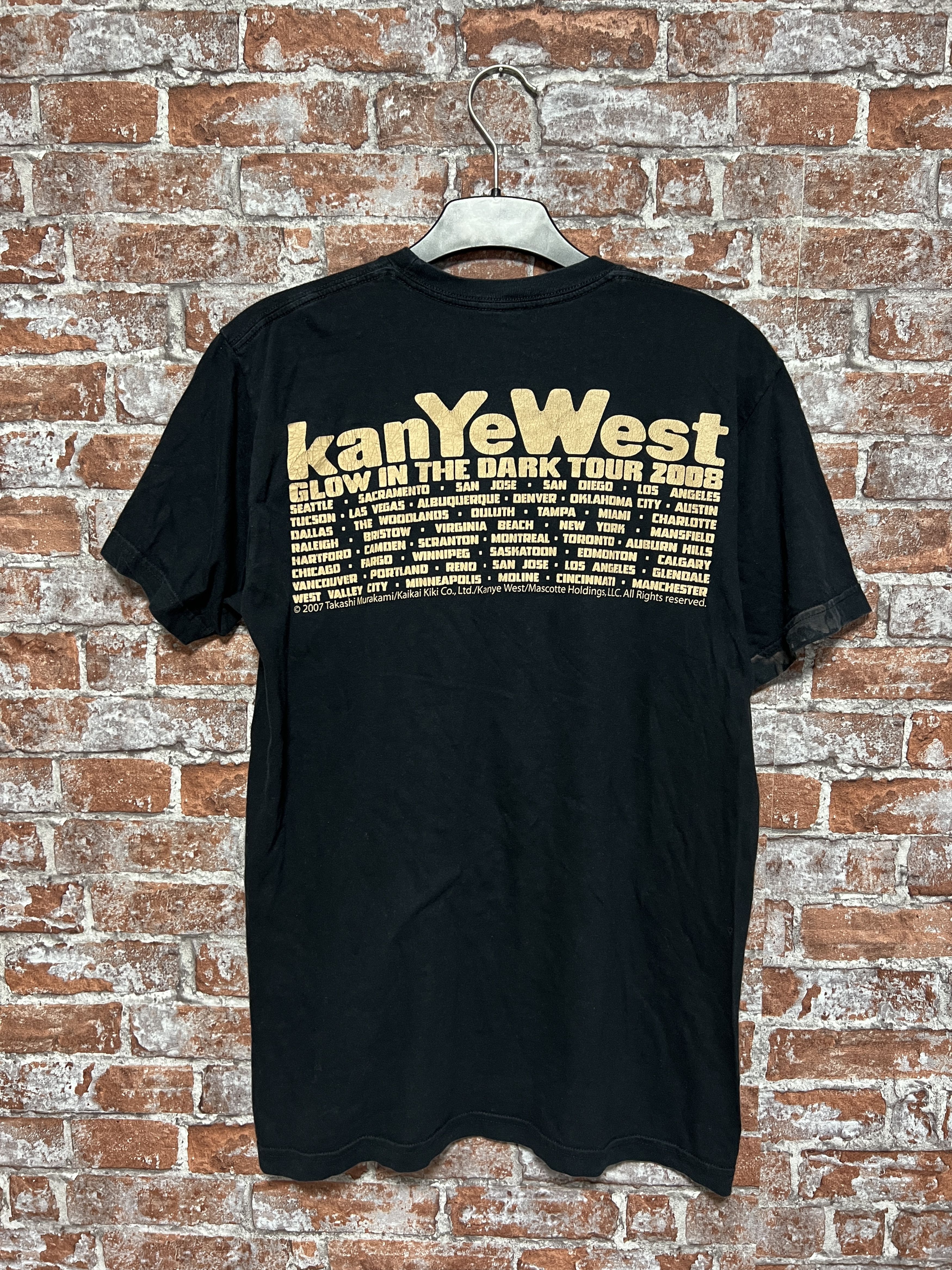 Band Tees Vintage 2007 Kanye West Rap Glow in the Dark Tour T-shirt Size US M / EU 48-50 / 2 - 2 Thumbnail