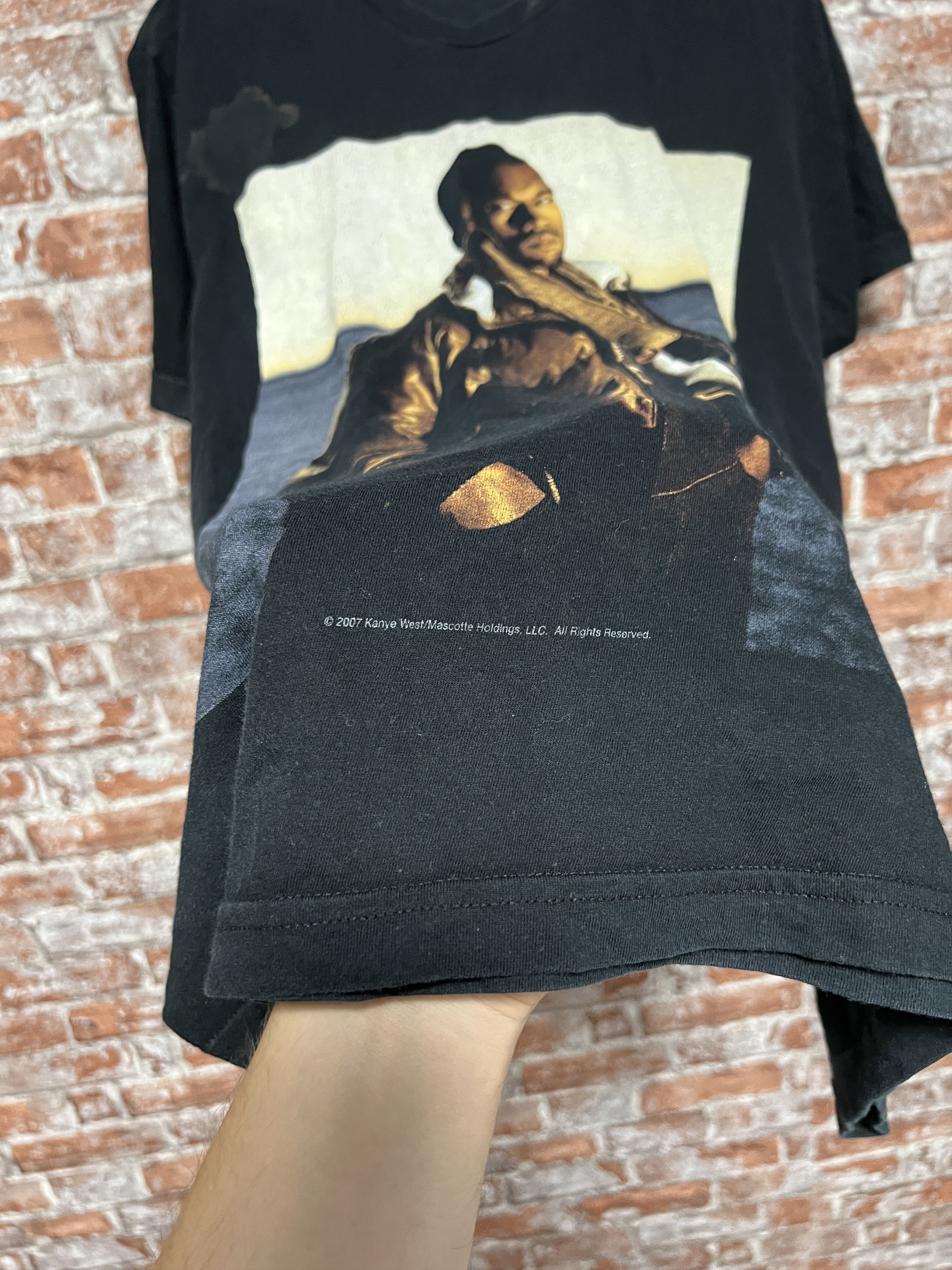 Band Tees Vintage 2007 Kanye West Rap Glow in the Dark Tour T-shirt Size US M / EU 48-50 / 2 - 10 Thumbnail
