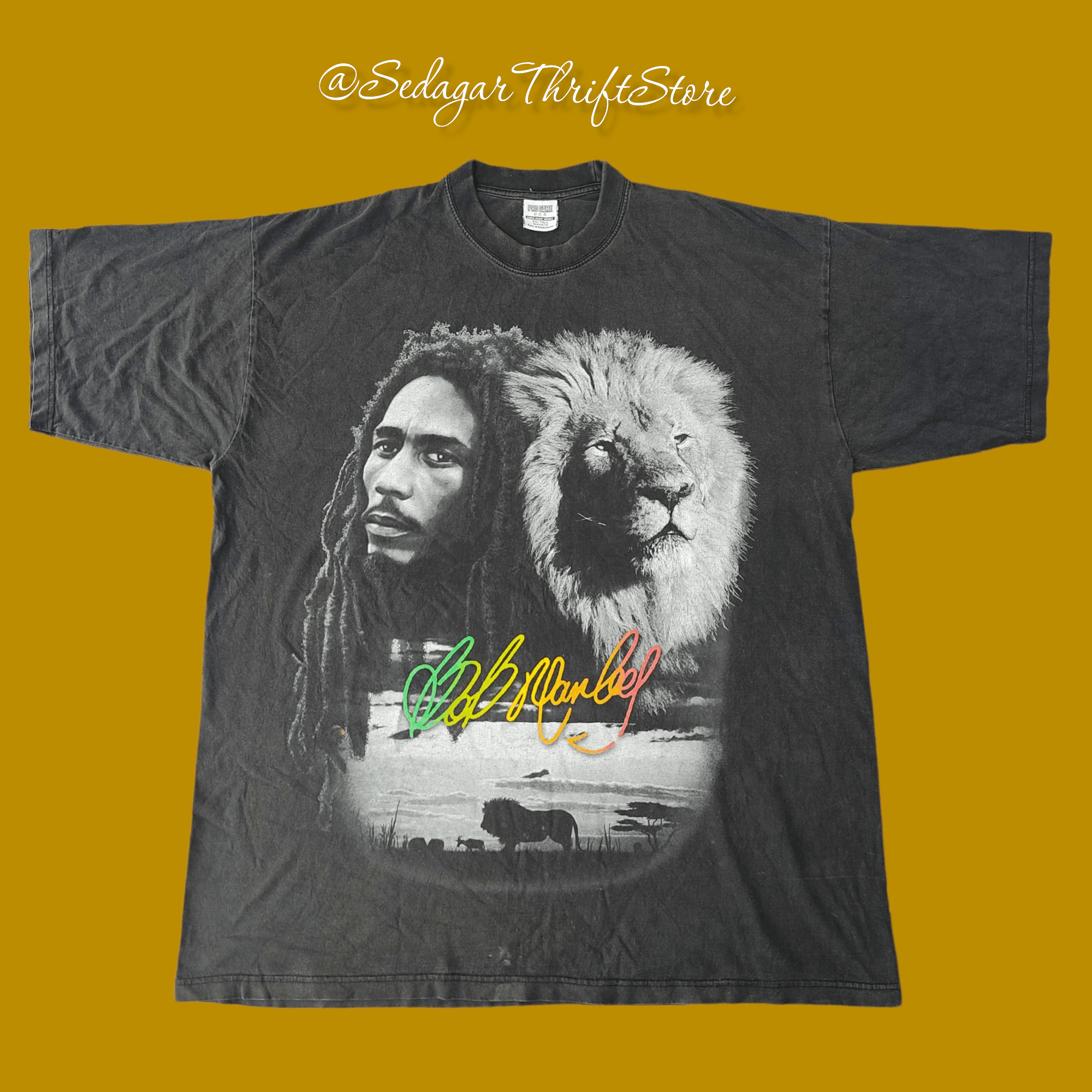 Band Tees 💥STEALS💥 Bob Marley & Lion of Judah T-shirt Size US XXL / EU 58 / 5 - 1 Thumbnail
