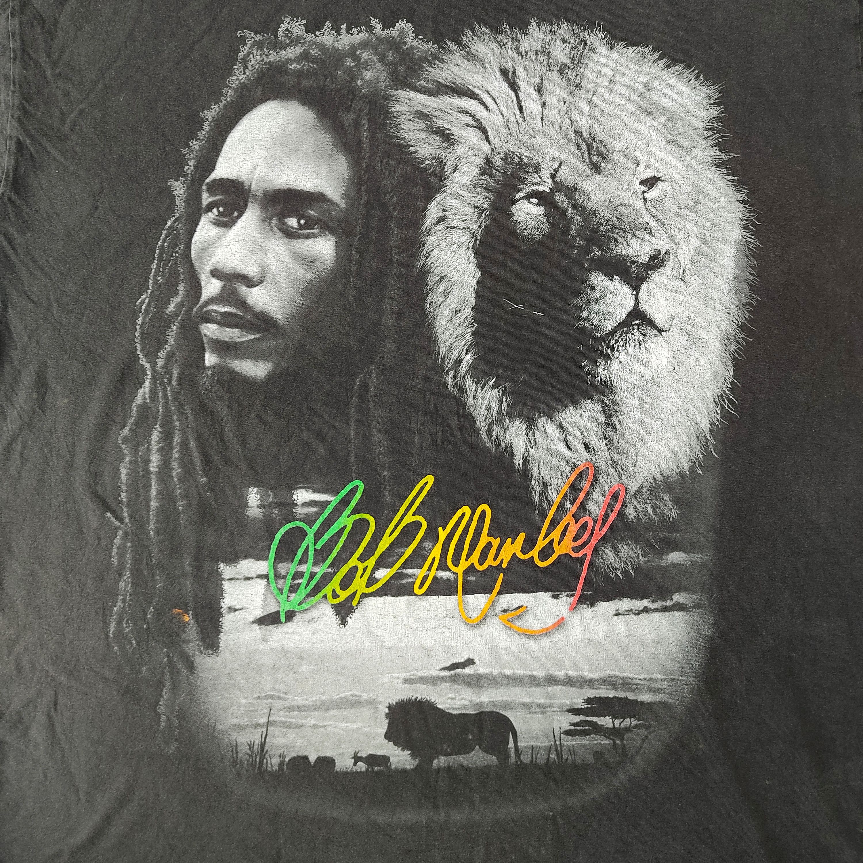 Band Tees 💥STEALS💥 Bob Marley & Lion of Judah T-shirt Size US XXL / EU 58 / 5 - 3 Thumbnail