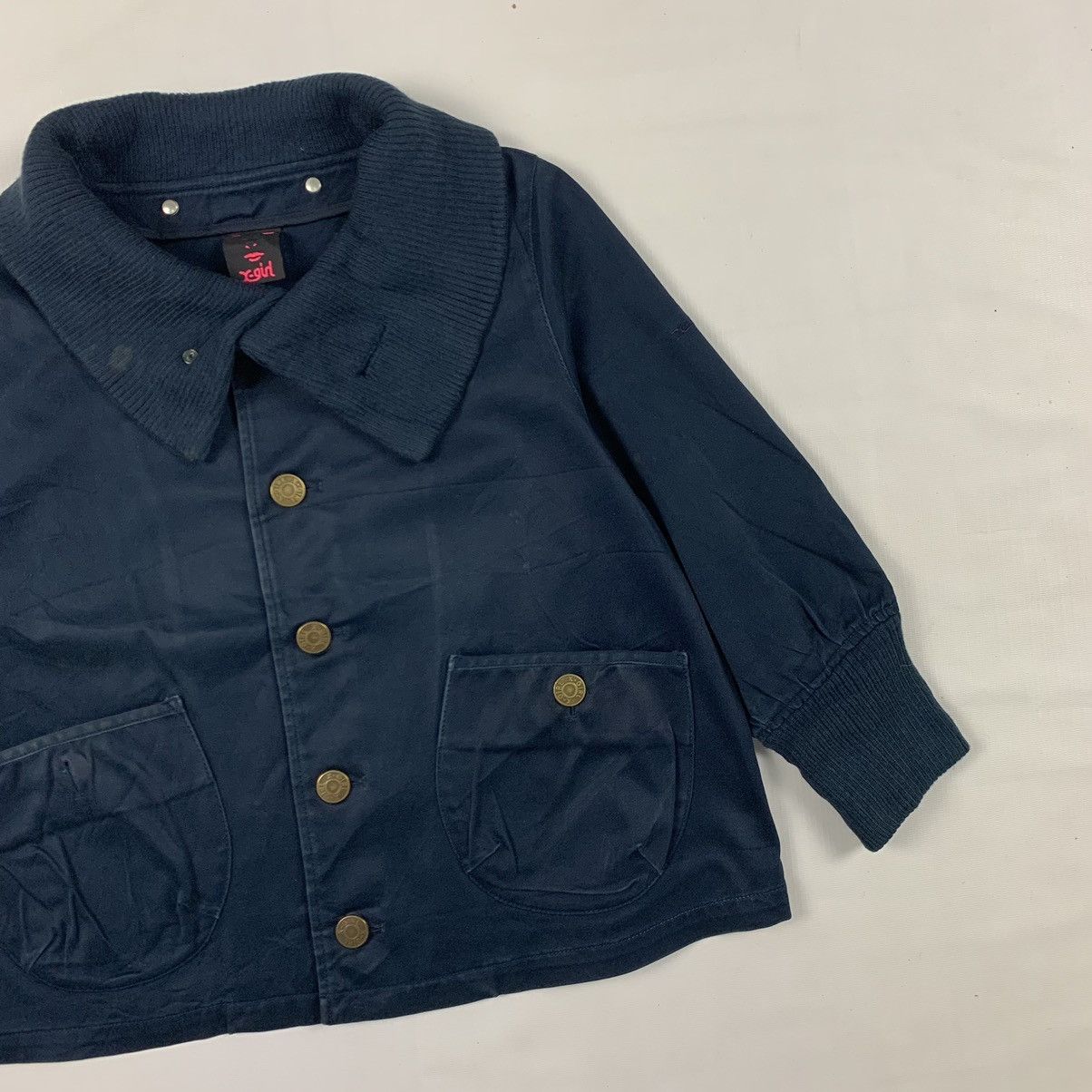 X-Girl Vintage X-Girl Skateboard Button Boxy Jacket Size S / US 4 / IT 40 - 3 Thumbnail