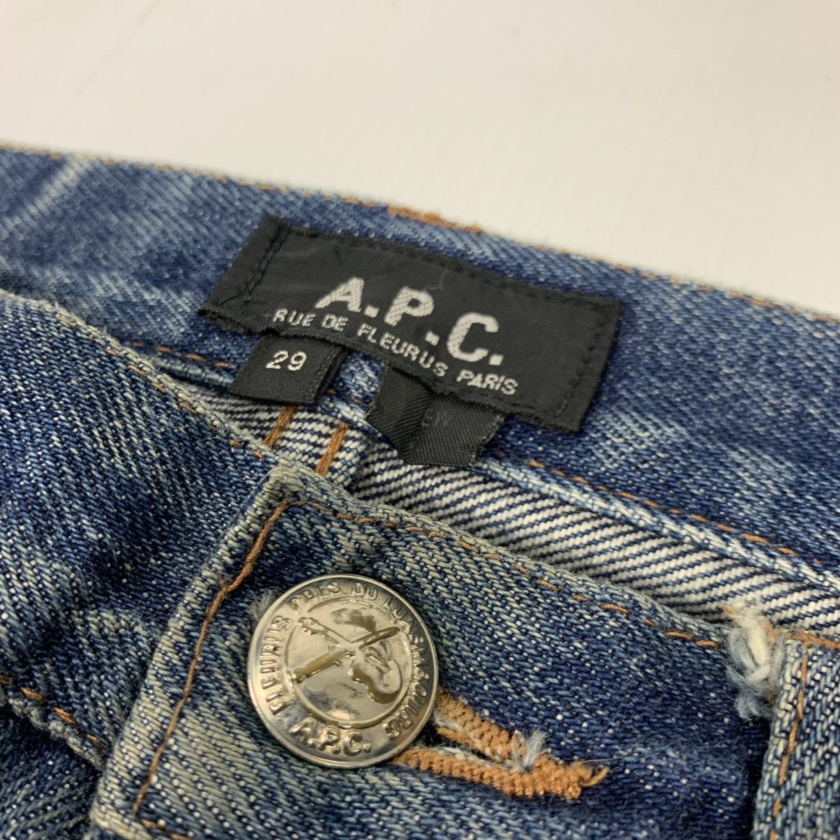 A.P.C. × Vintage Vintage Distressed A.PC Japan Selvedge Denim Jeans Pants Size US 31 - 10 Thumbnail